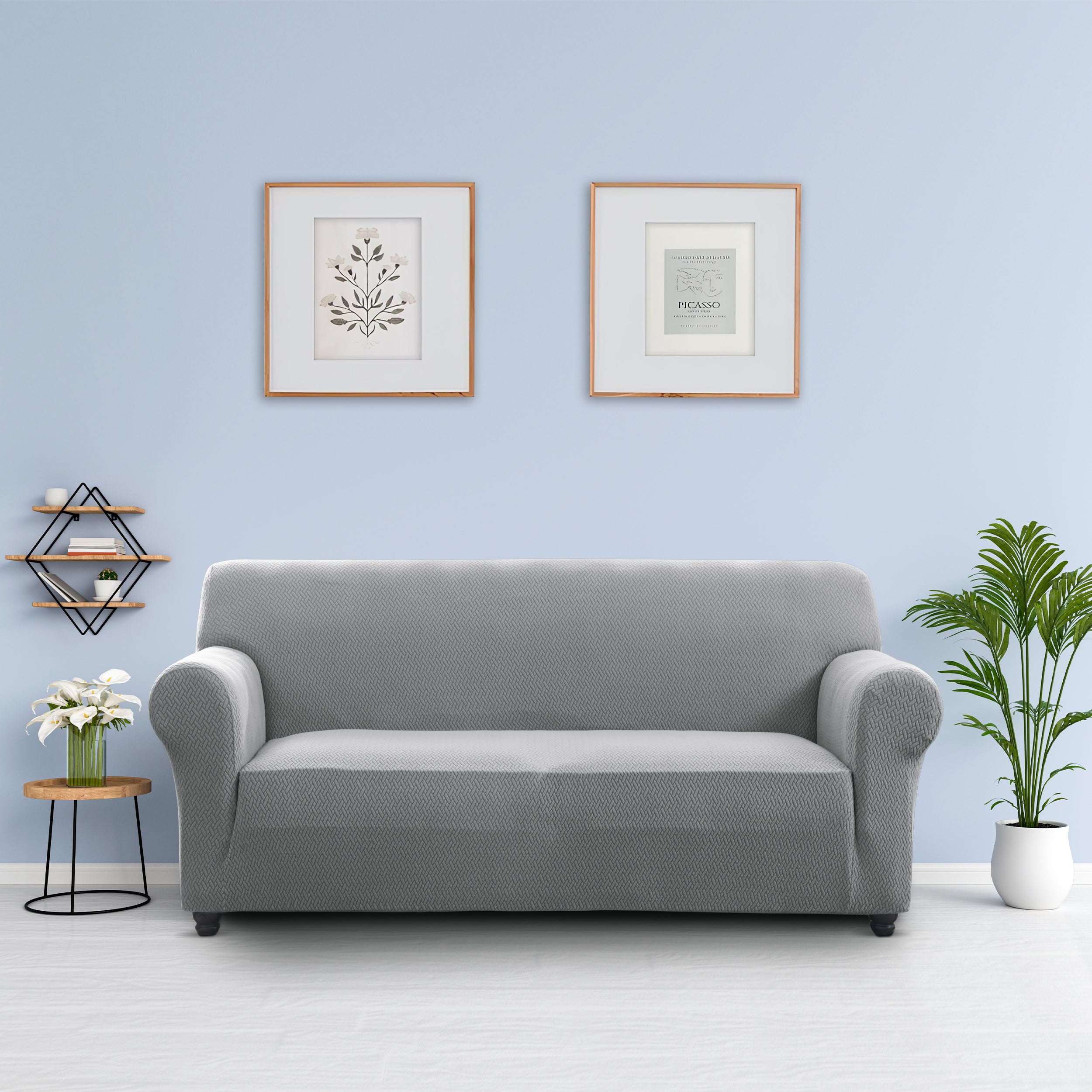 Stretch Slip Covers 3 seater grey