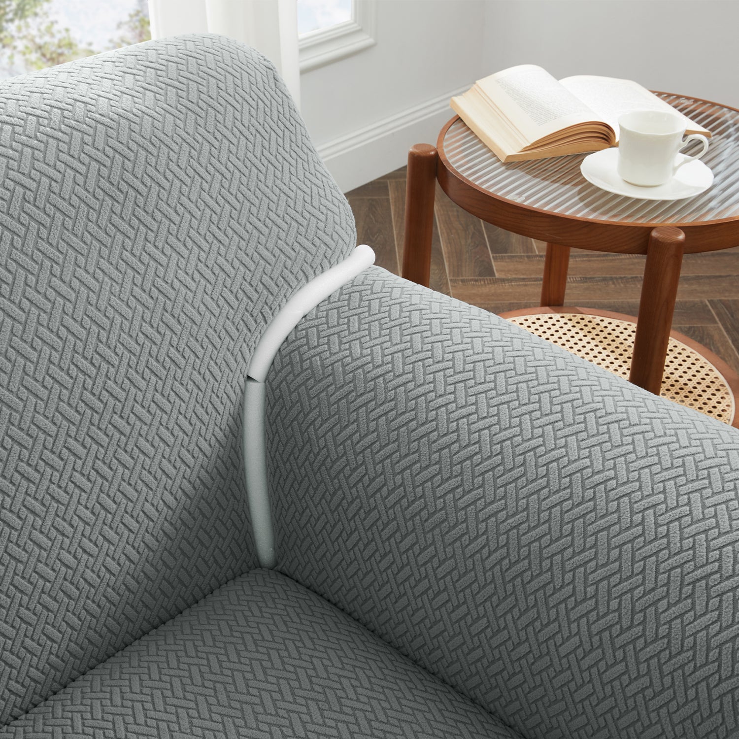 Stretch Slip Covers grey colour