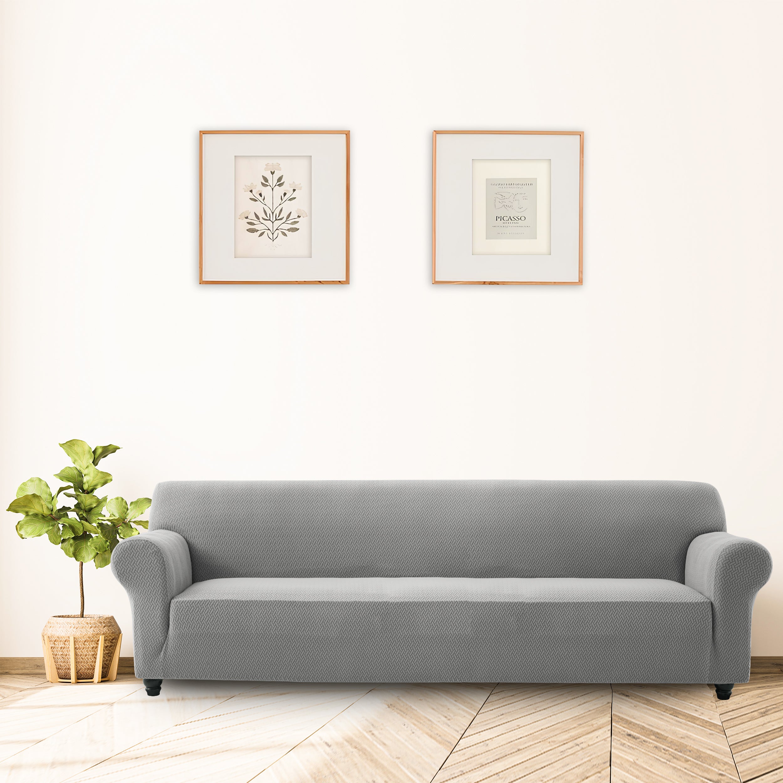 Stretch Slip Covers 4 seater grey