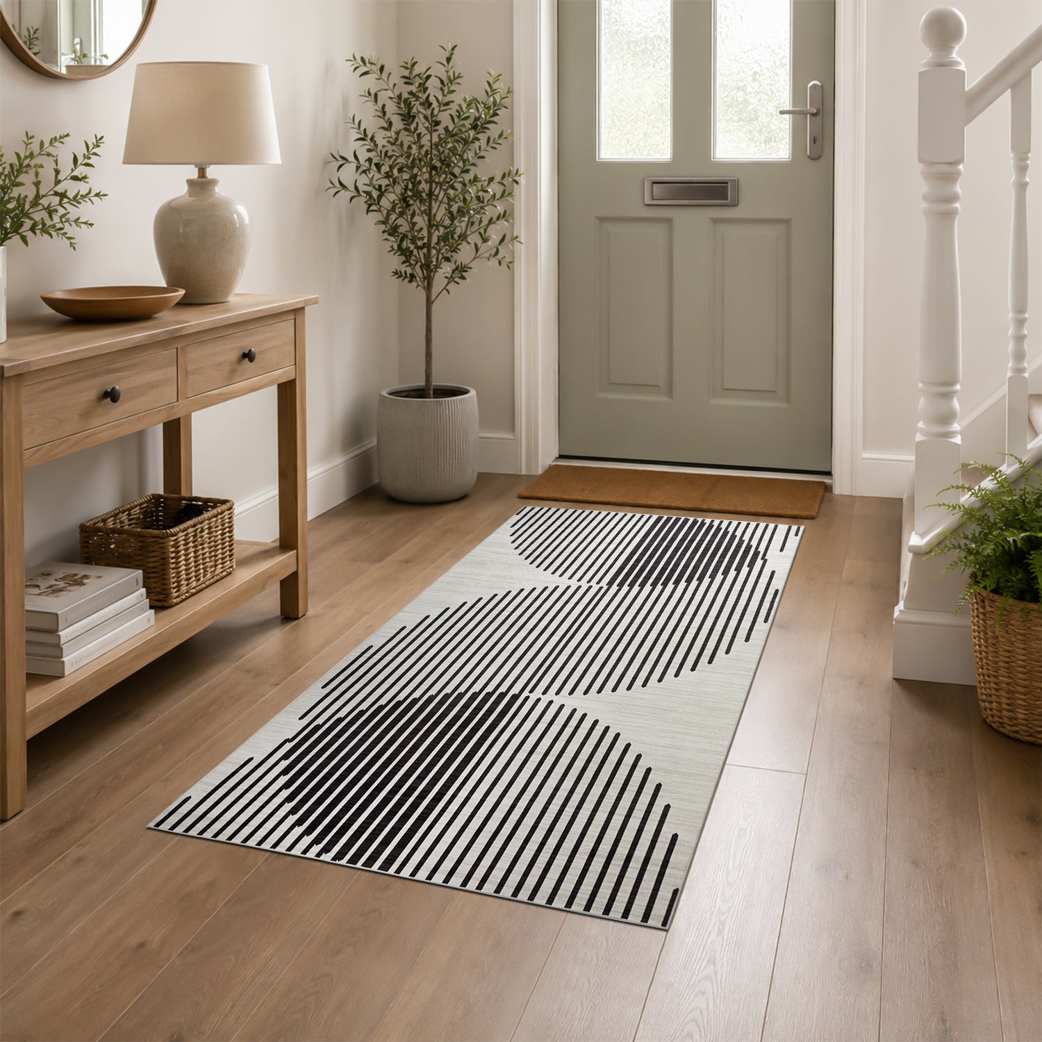 Jett Printed Pattern Rug Non-Slip Area Carpet