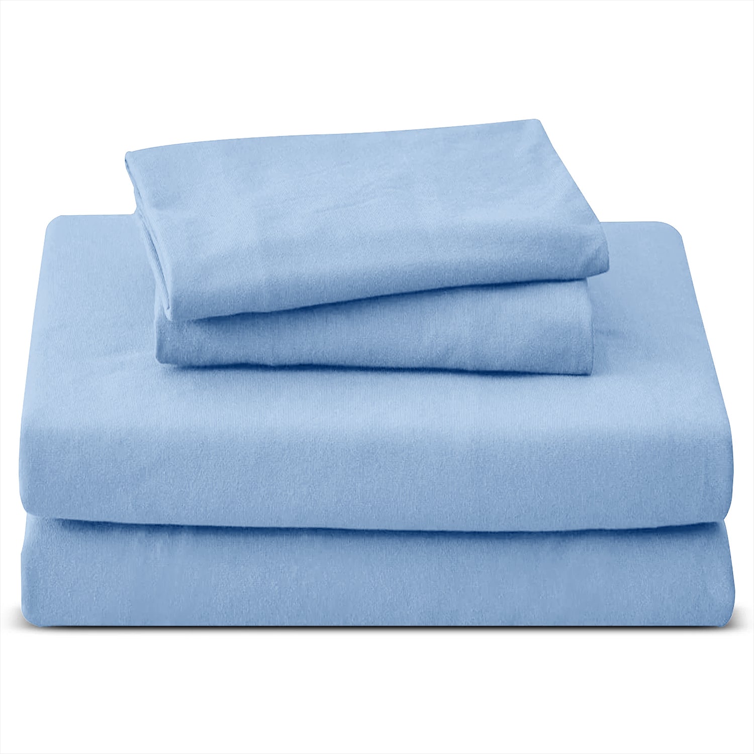 4 Piece Plain Bedding Set Duvet Cover, Pillowcases & Fitted Sheet