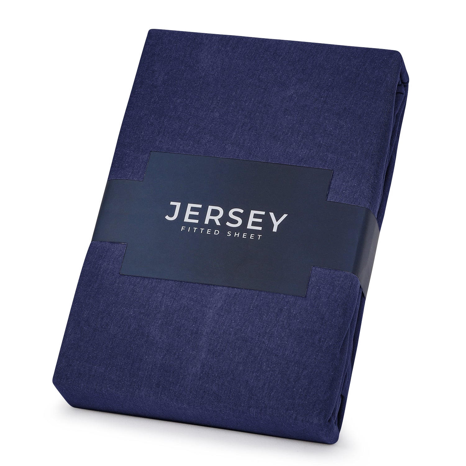 Navy blue Jersey cotton Fitted Sheet