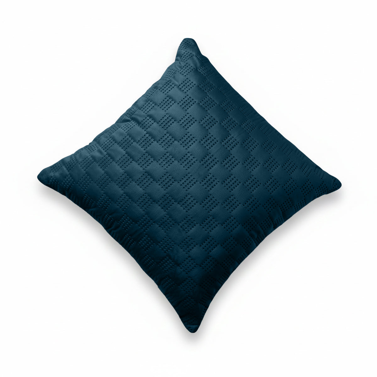 Pack Of 2 Square Velvet Cushion Cover Check Pattern