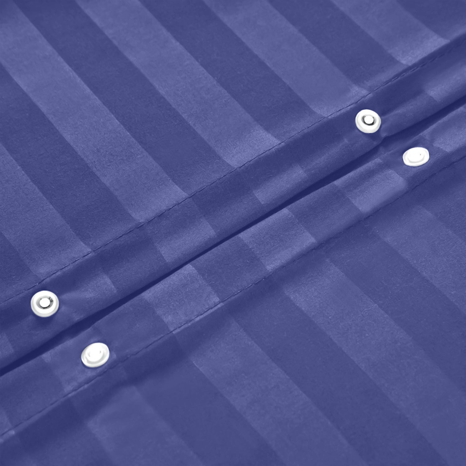 Navy Blue Striped Bedding Set