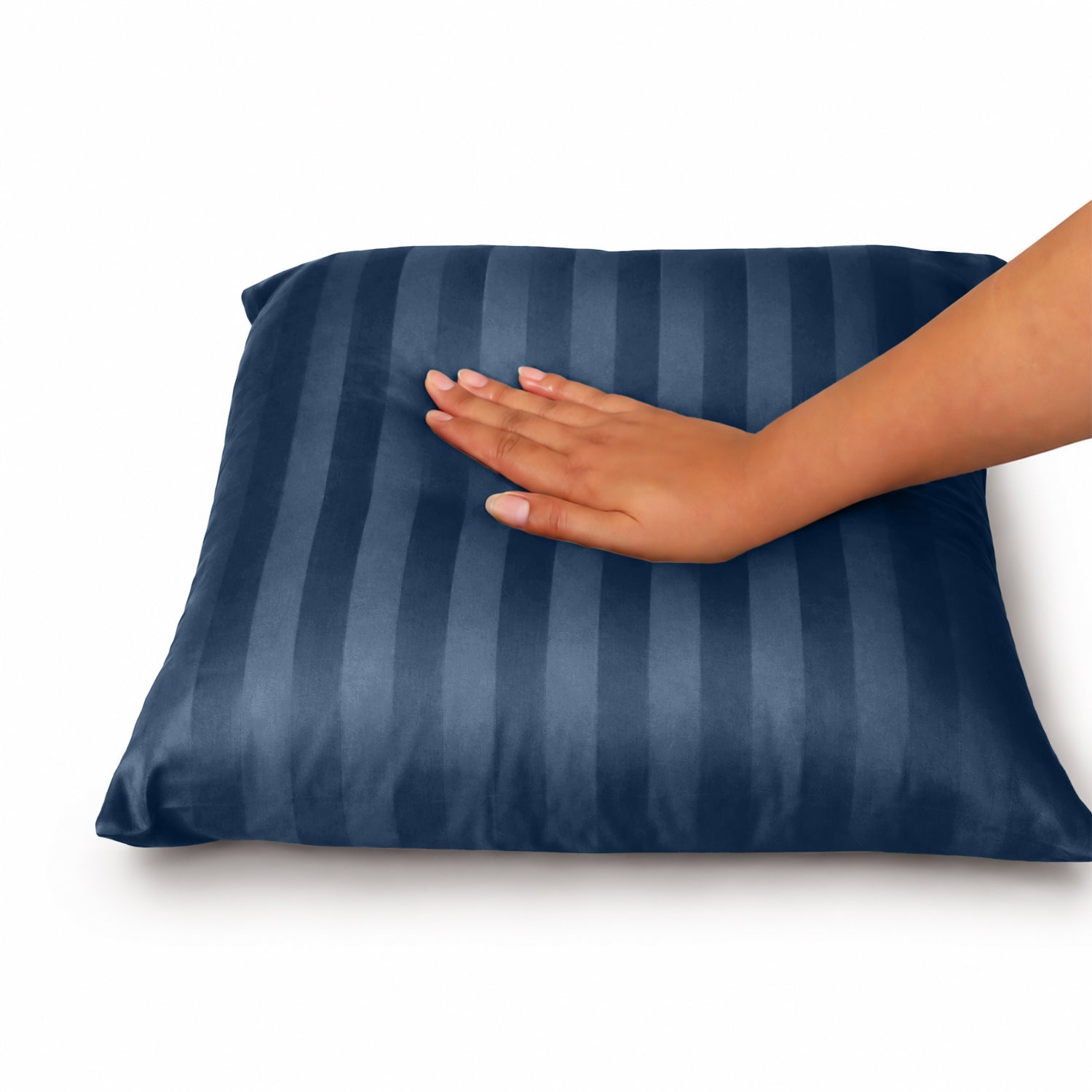 Pair of Soft Microfibre Stripe Cushion Covers for Bed & Living Room Decor