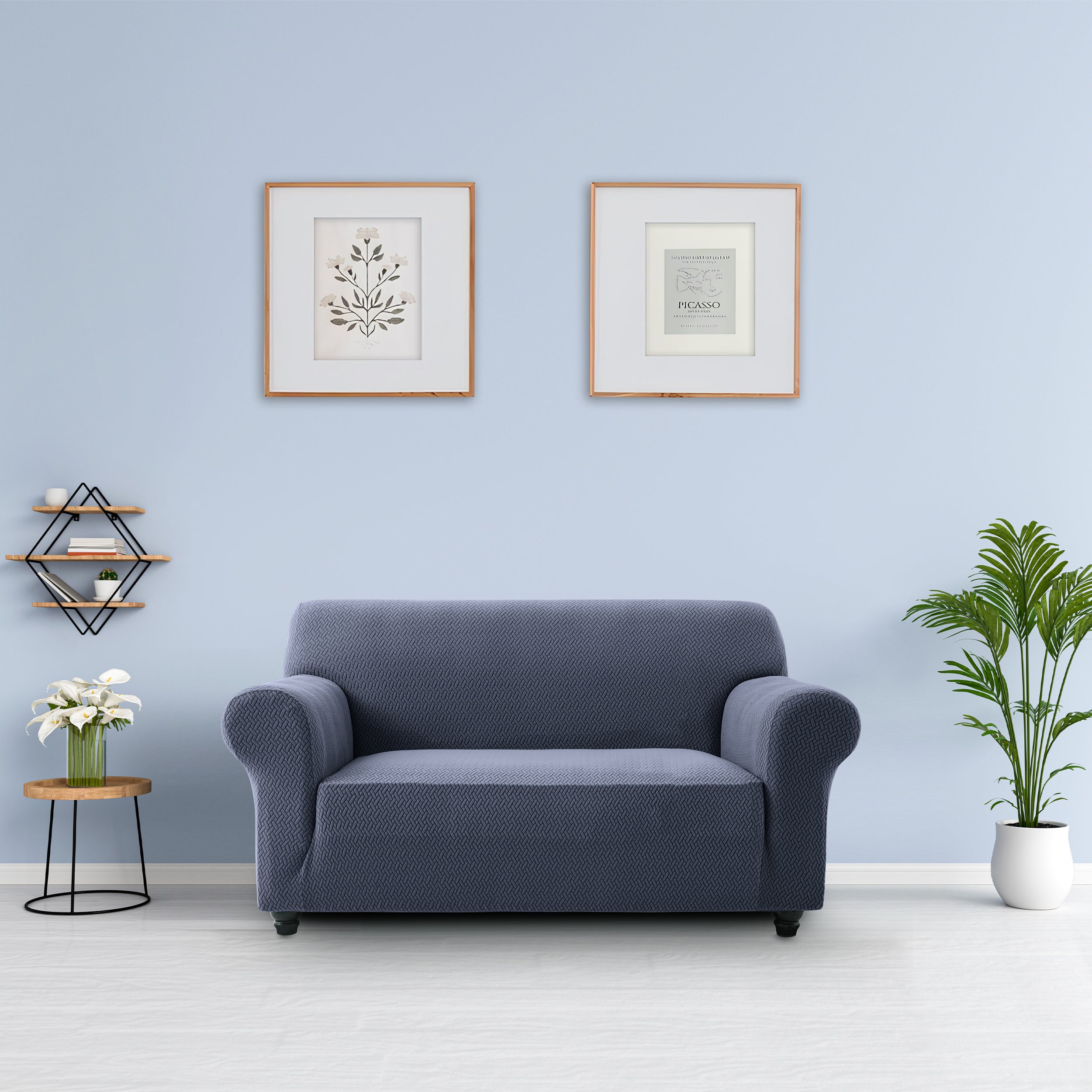 Stretch Slip Covers 2 seater navy blue