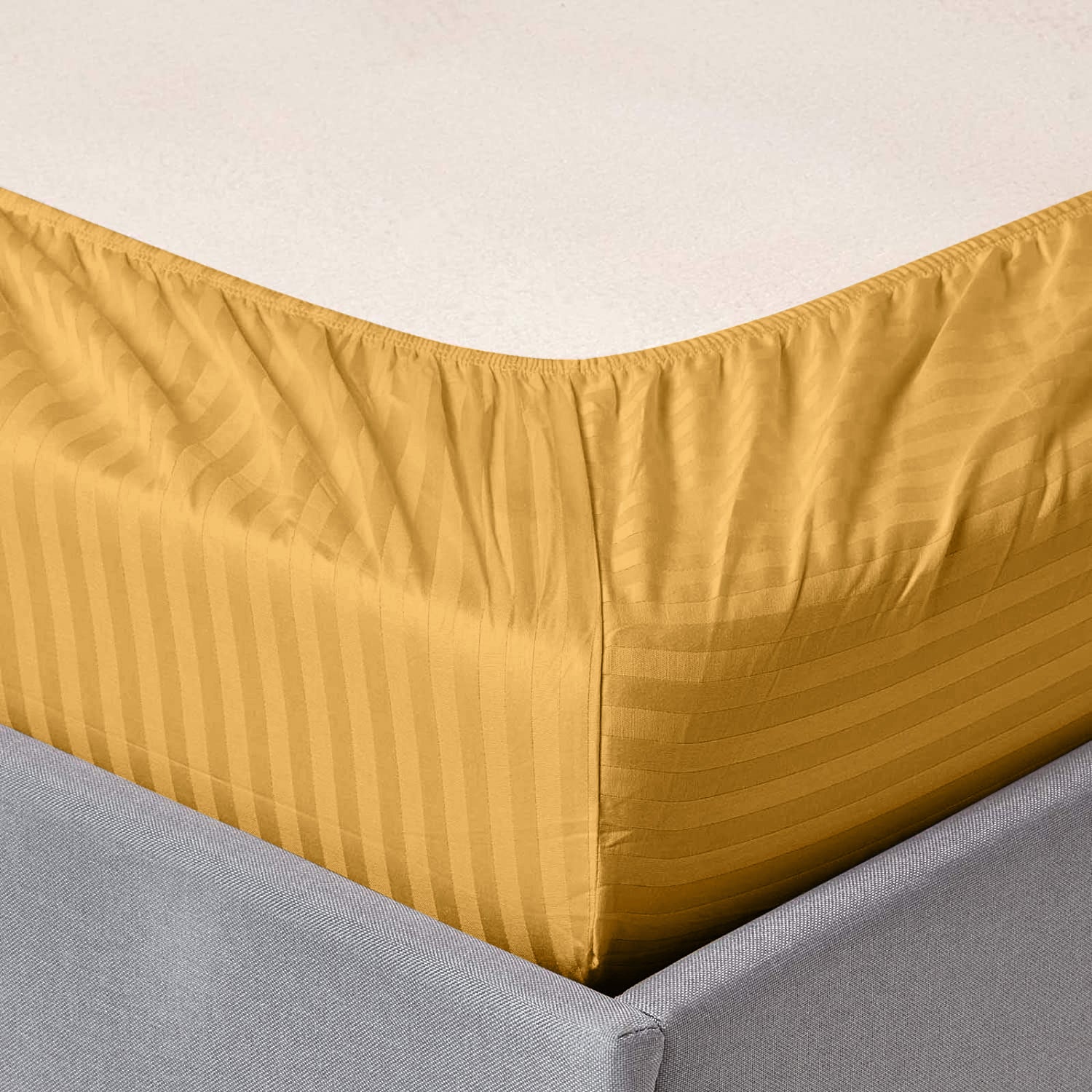 Ochre Extra Deep Mattress Fitted Sheets