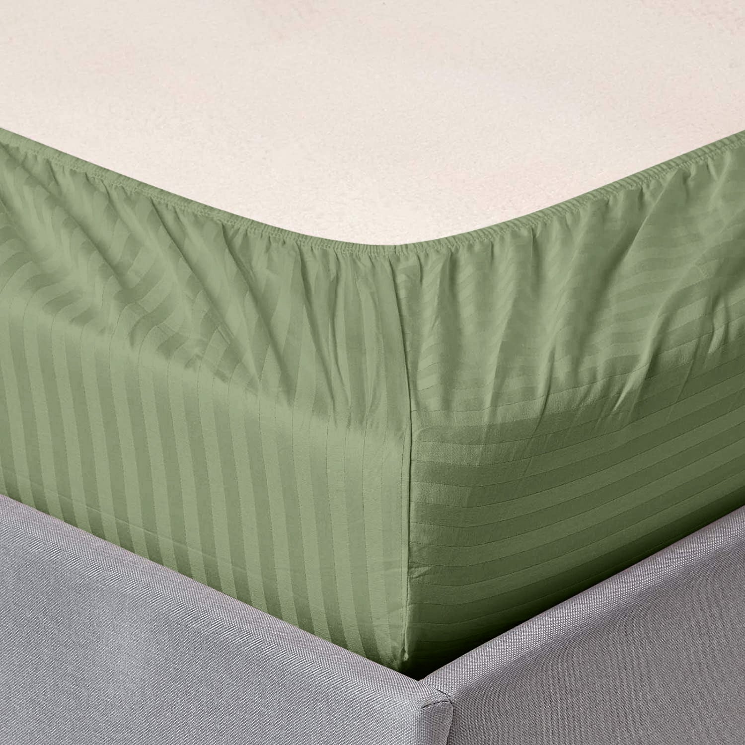 Olive Green Extra Deep Mattress Fitted Sheets