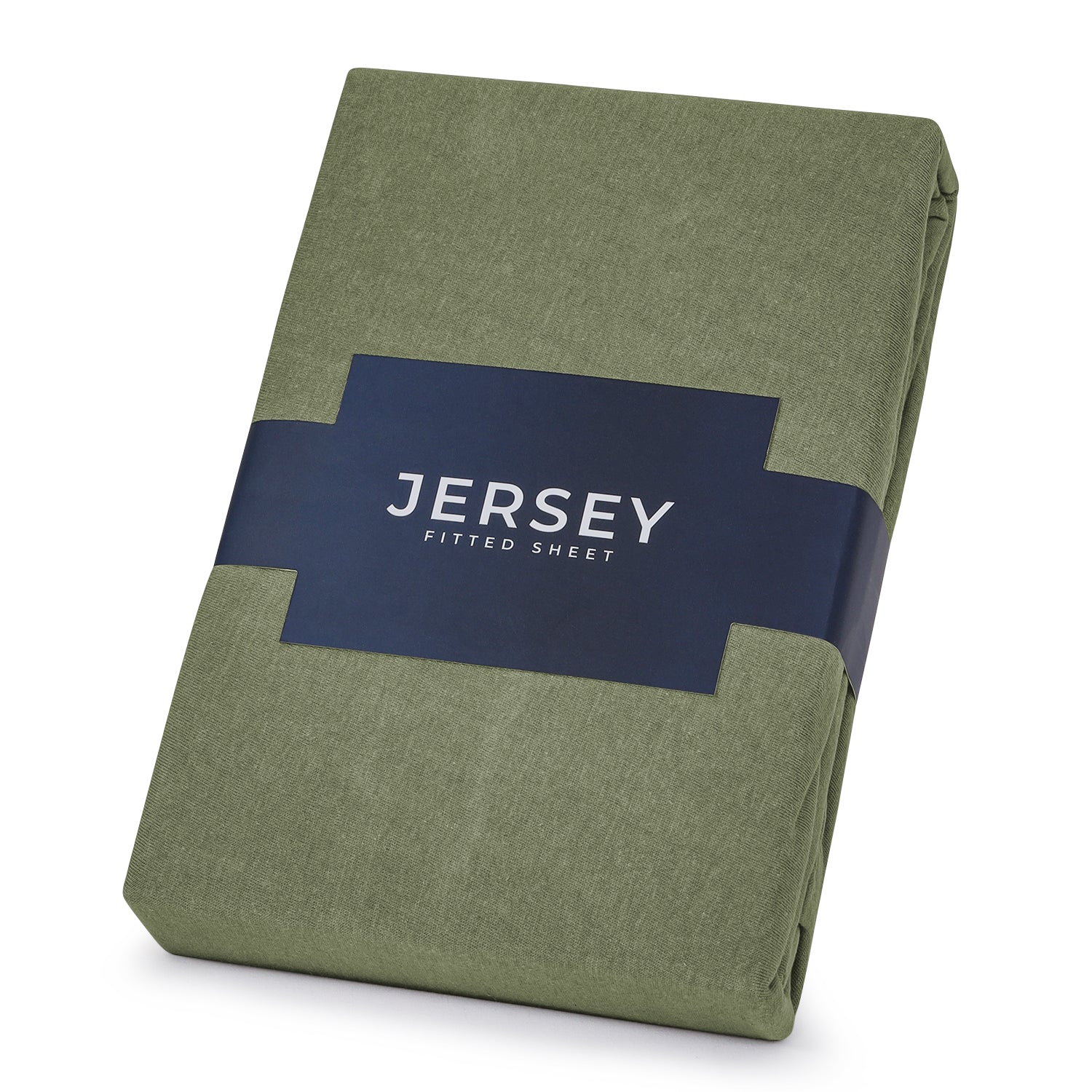 Olive Green Jersey cotton Fitted Sheet