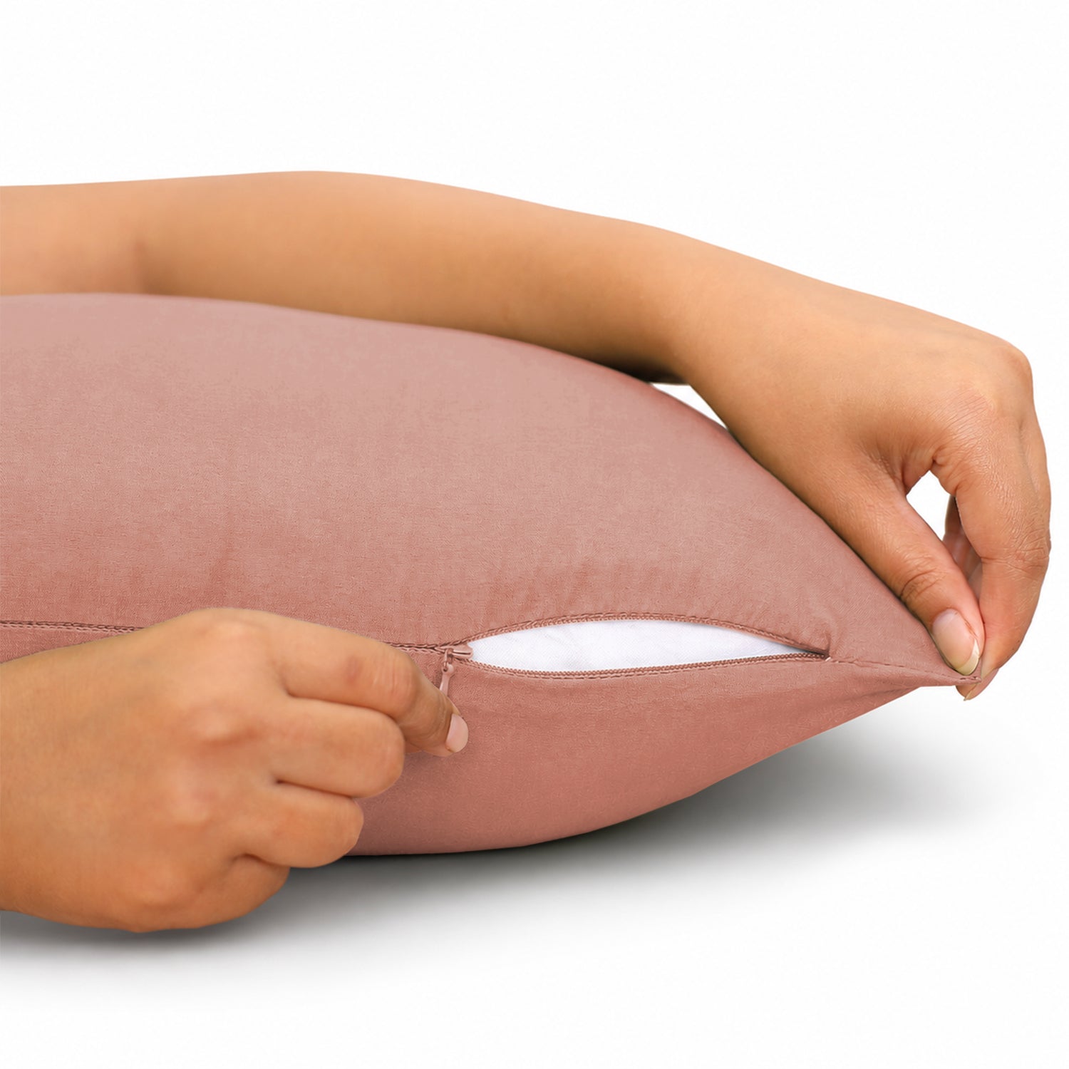Pair Of Soft Microfibre Plain Cushion Covers for Sofa, Bed & Living Room