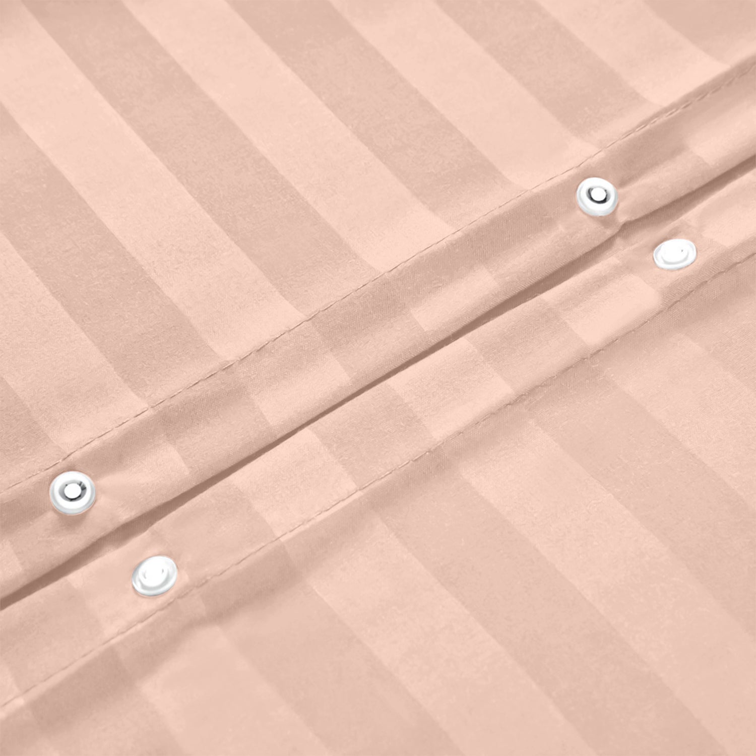 Peach Stripe Duvet Cover Set