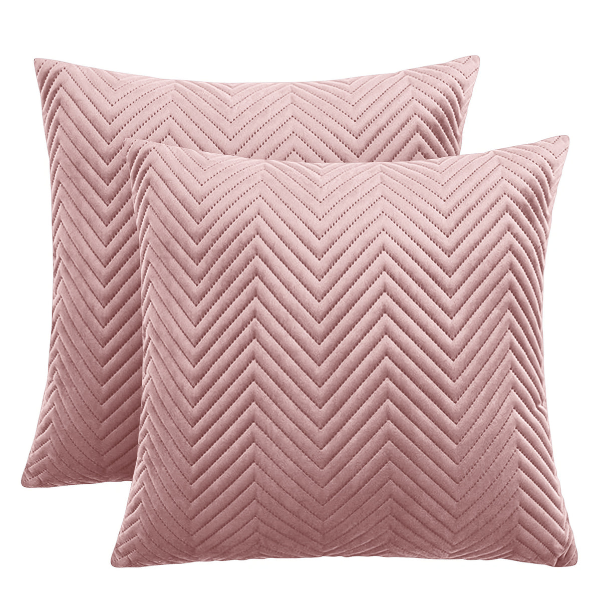 Embossed Velvet Sofa Pillows Cover Pack Of 2 Covers & Filled Cushion