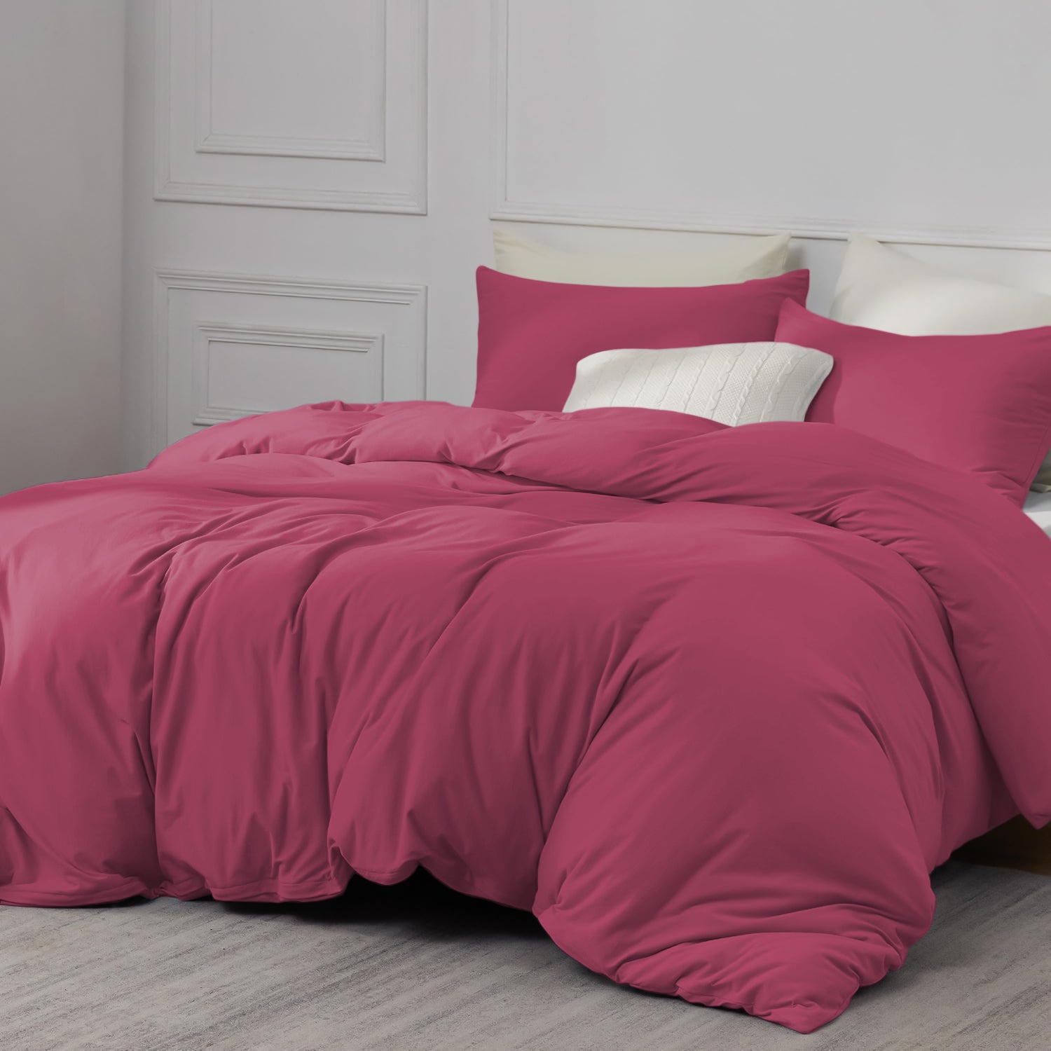 Pink Duvet Cover & Pillowcase Set