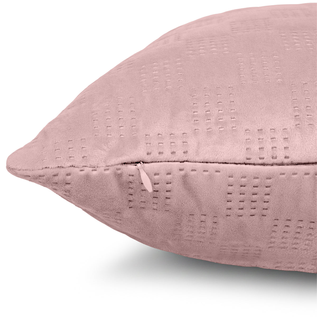 Pack Of 2 Square Velvet Cushion Cover Check Pattern