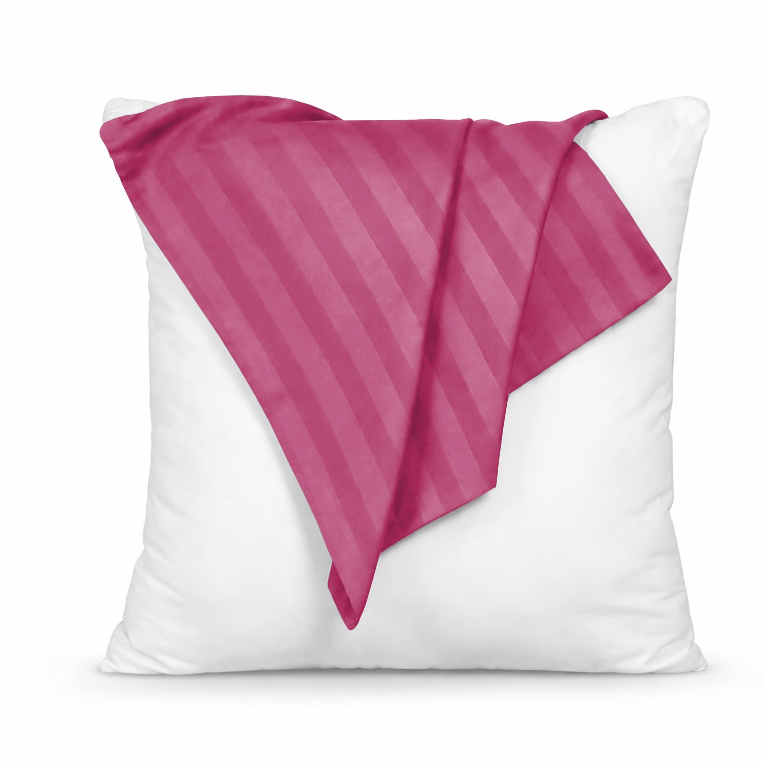Pair of Soft Microfibre Stripe Cushion Covers for Bed & Living Room Decor