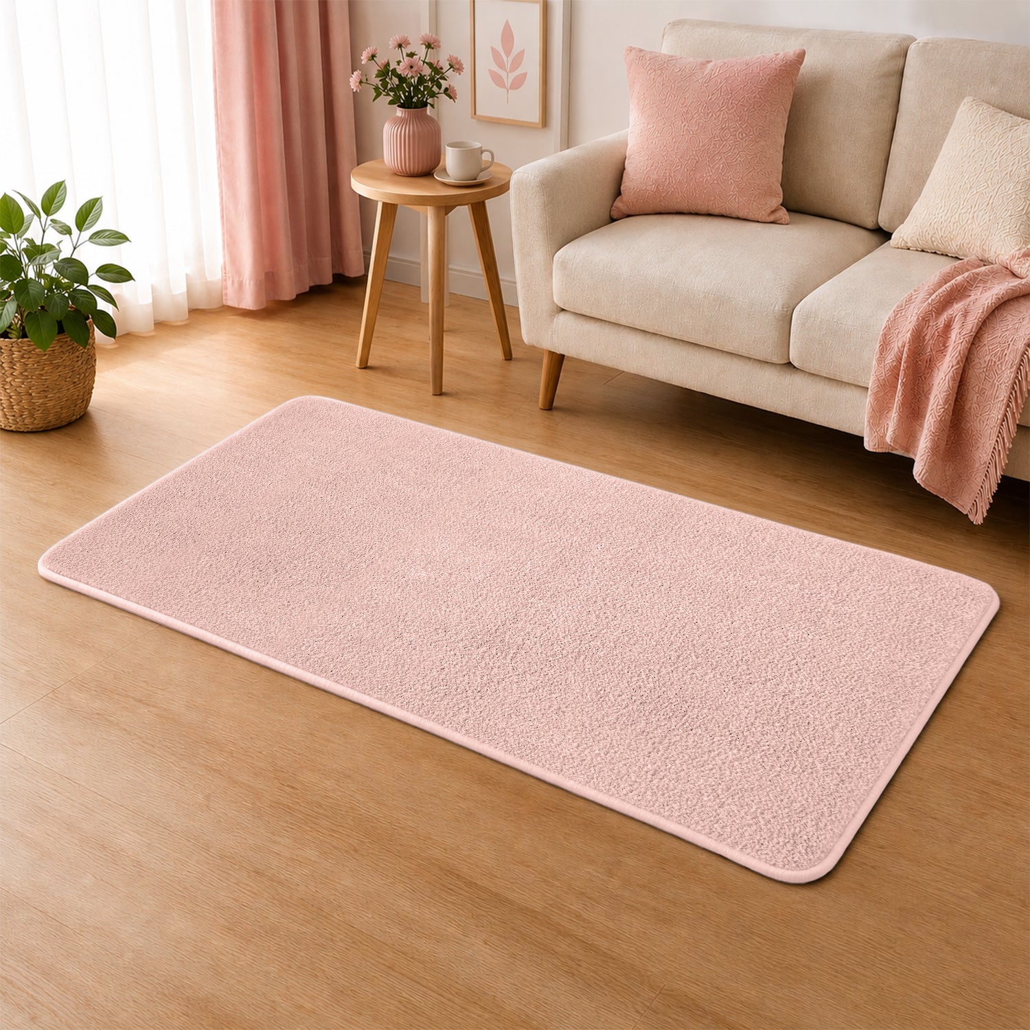 Fluffy Large Area Rug - Low Pile & Thick Pashmina Style