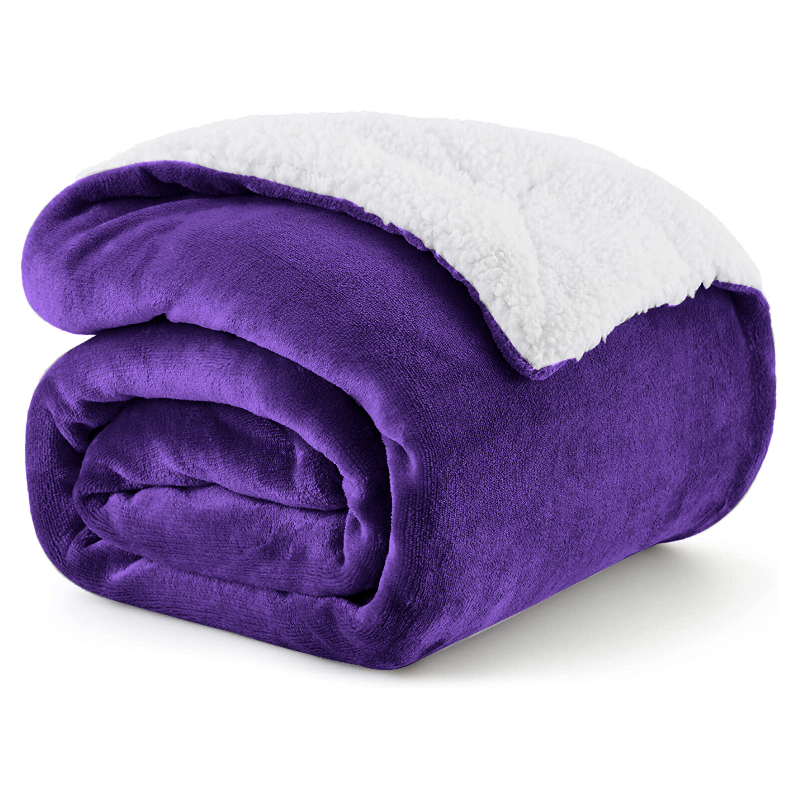Purple Sherpa blanket
