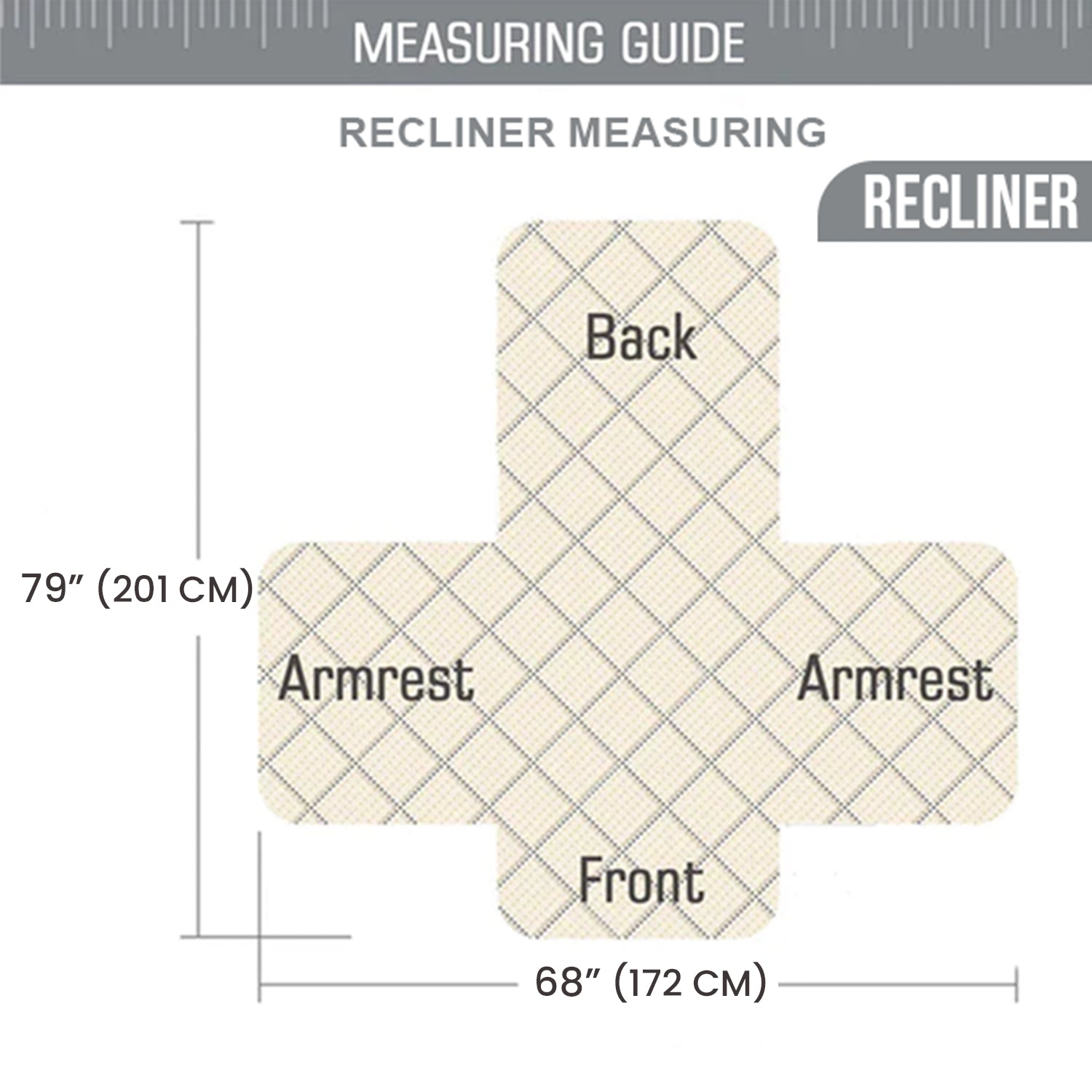 Sofa Cover Reversible & Waterproof Cream/Beige