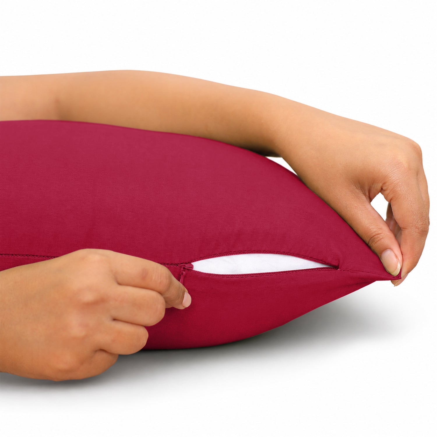 Pair Of Soft Microfibre Plain Cushion Covers for Sofa, Bed & Living Room