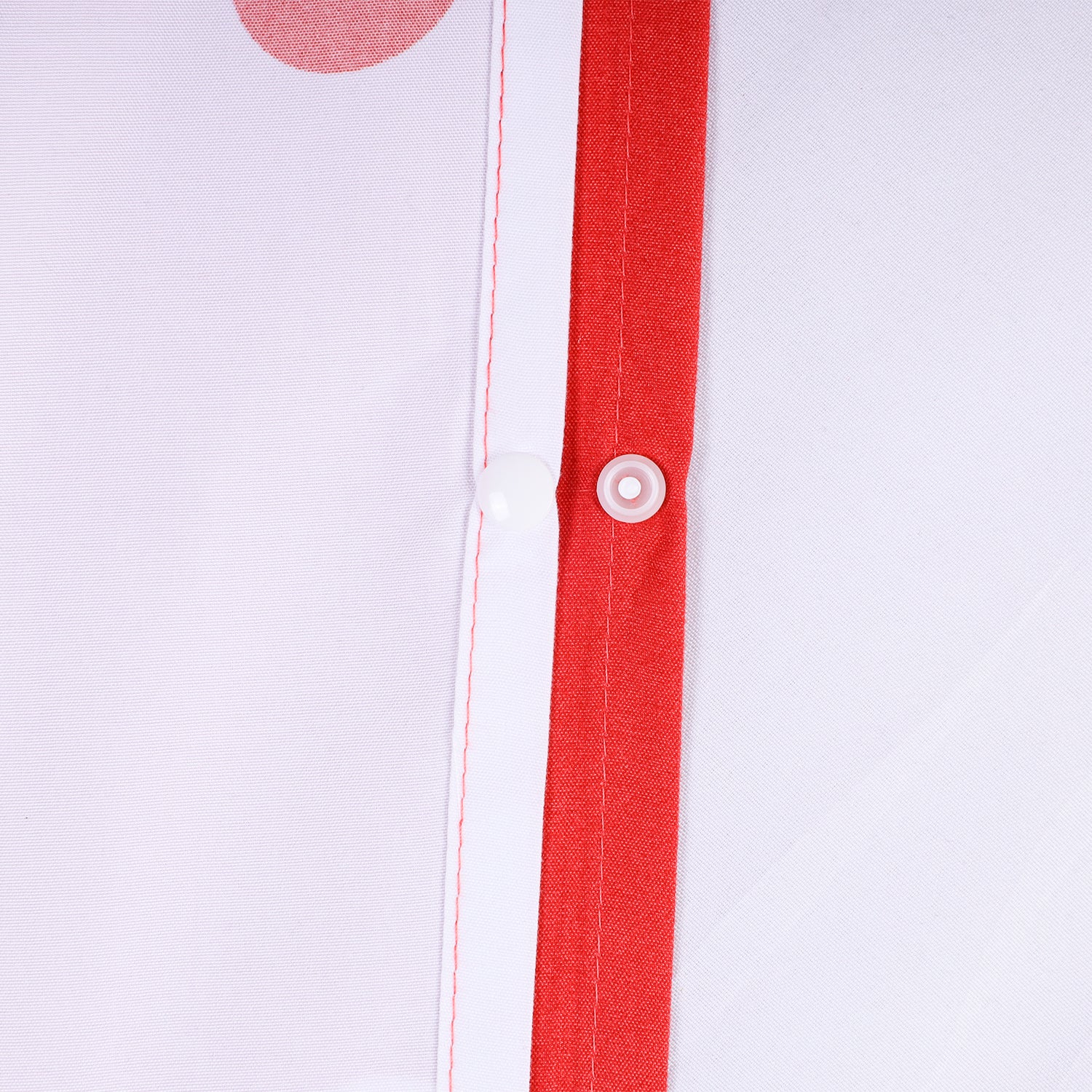Reversible Polka dot Printed Red And White Duvet Cover