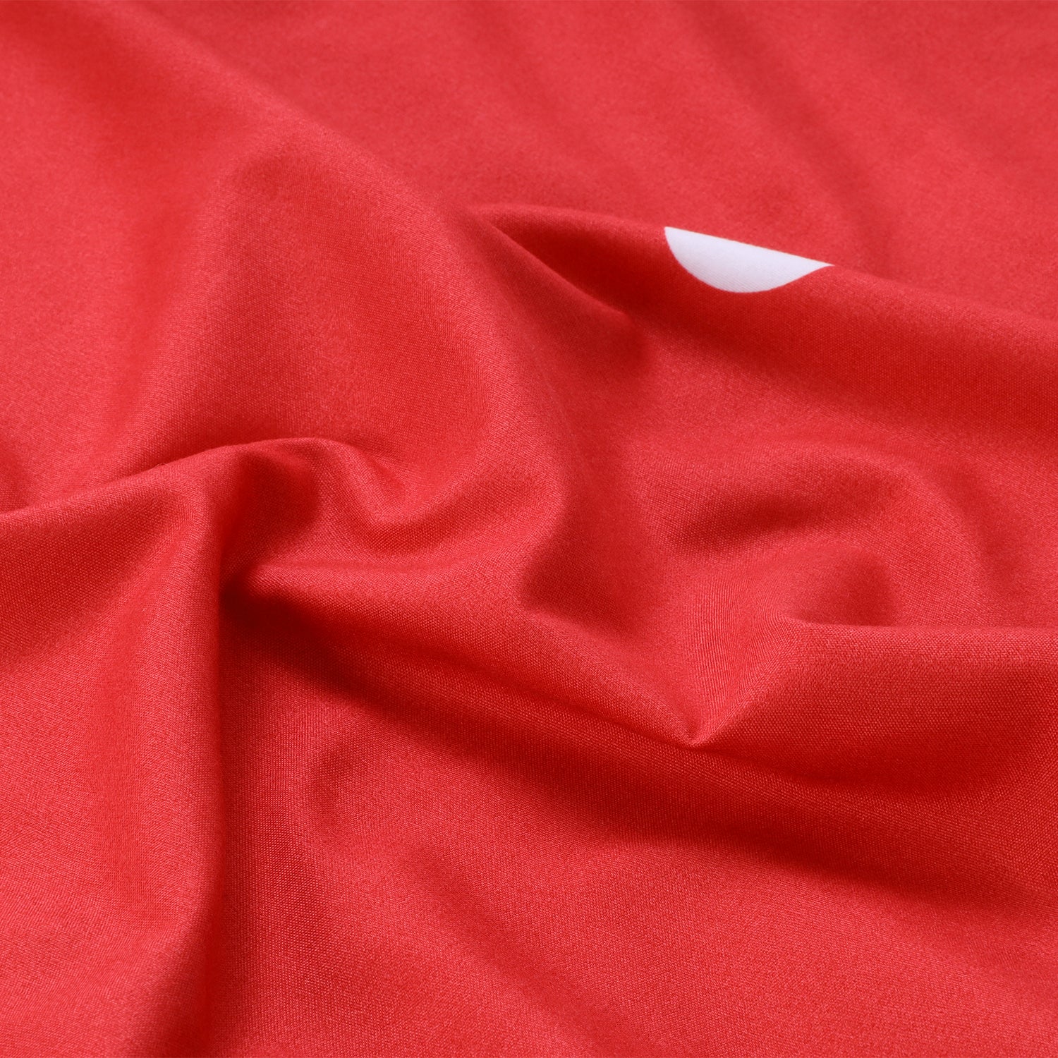 Reversible Polka dot Printed Red And White Duvet Cover