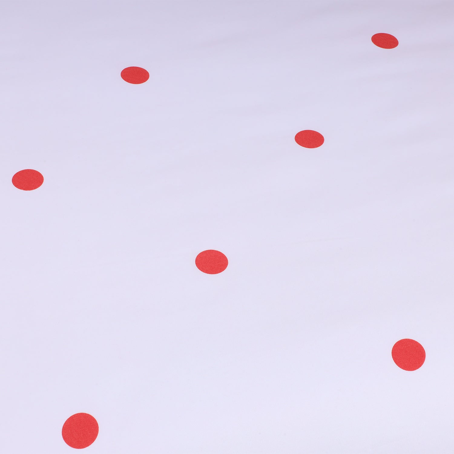 Reversible Polka dot Printed Red And White Duvet Cover