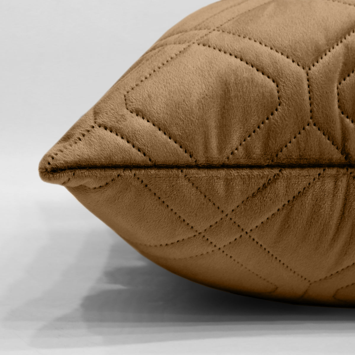 Pack Of 2 Embossed Velvet Cushion Cover Diamond Pattern