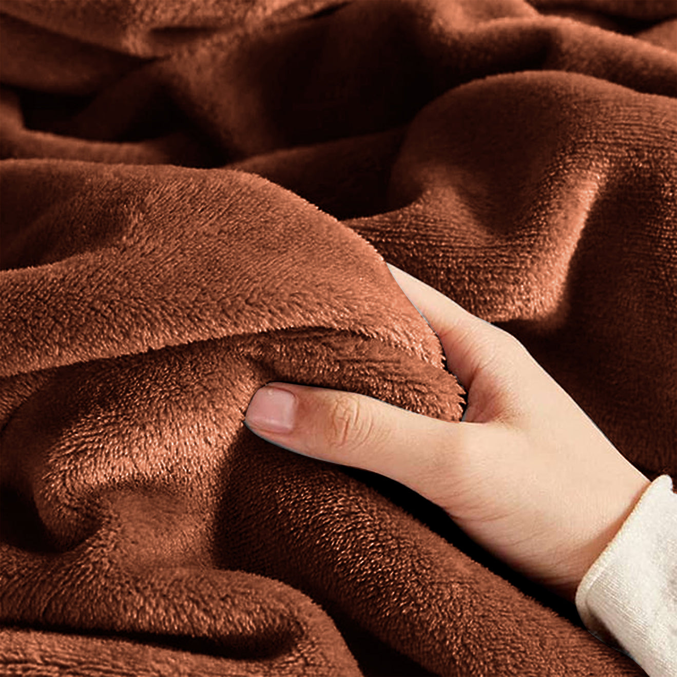 Rust Bed Throw And Blanket