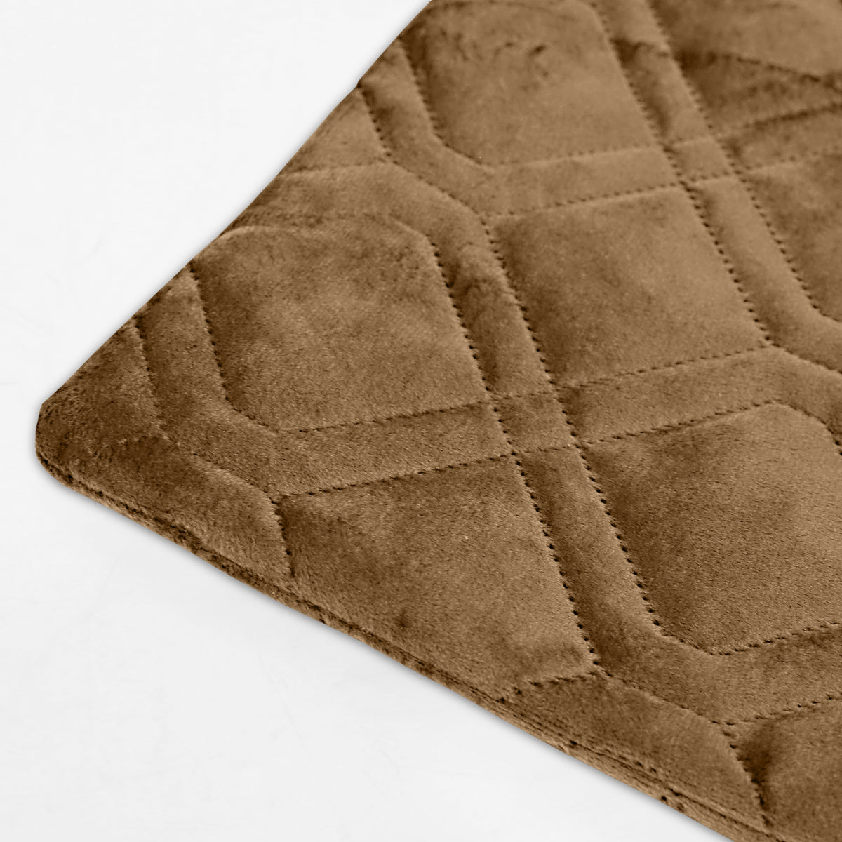 Pack Of 2 Embossed Velvet Cushion Cover Diamond Pattern