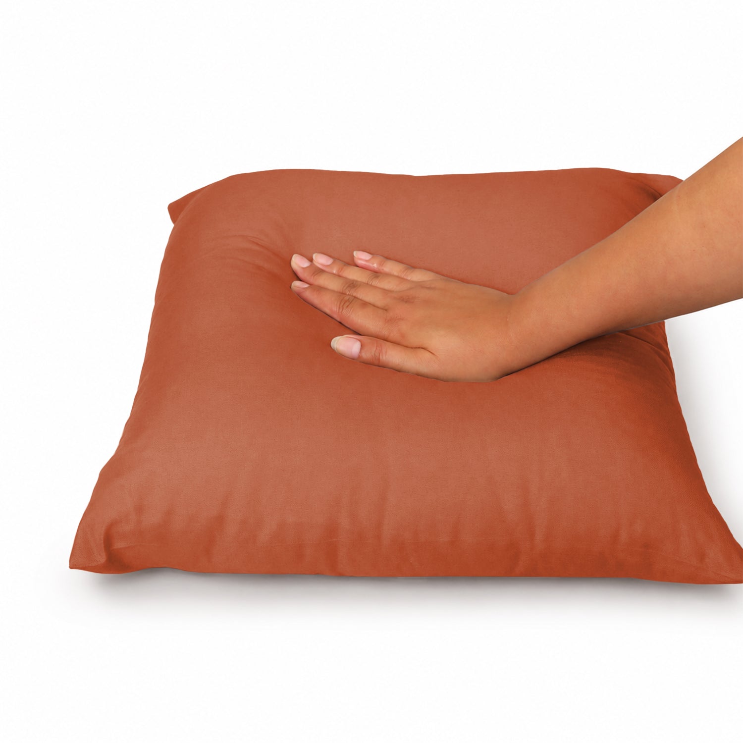 Pair Of Soft Microfibre Plain Cushion Covers for Sofa, Bed & Living Room