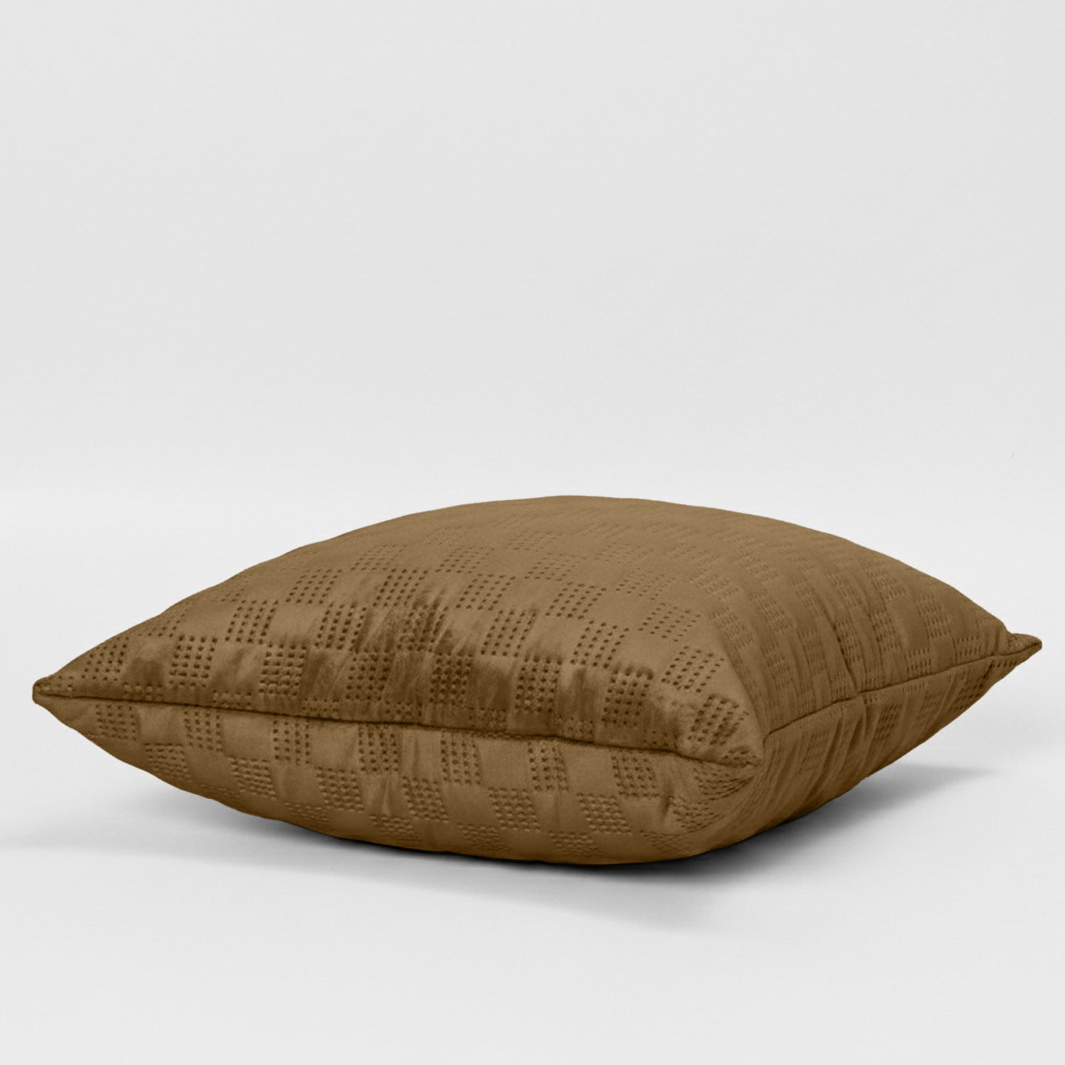 Pack Of 2 Square Velvet Cushion Cover Check Pattern