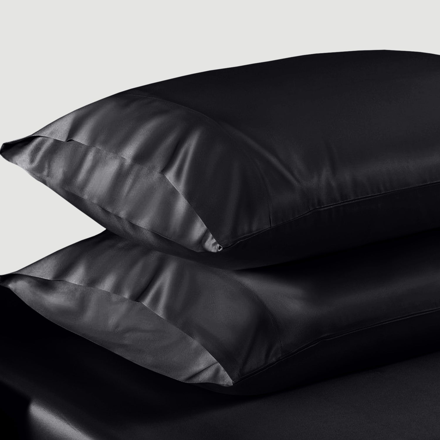 black silk pillowcase