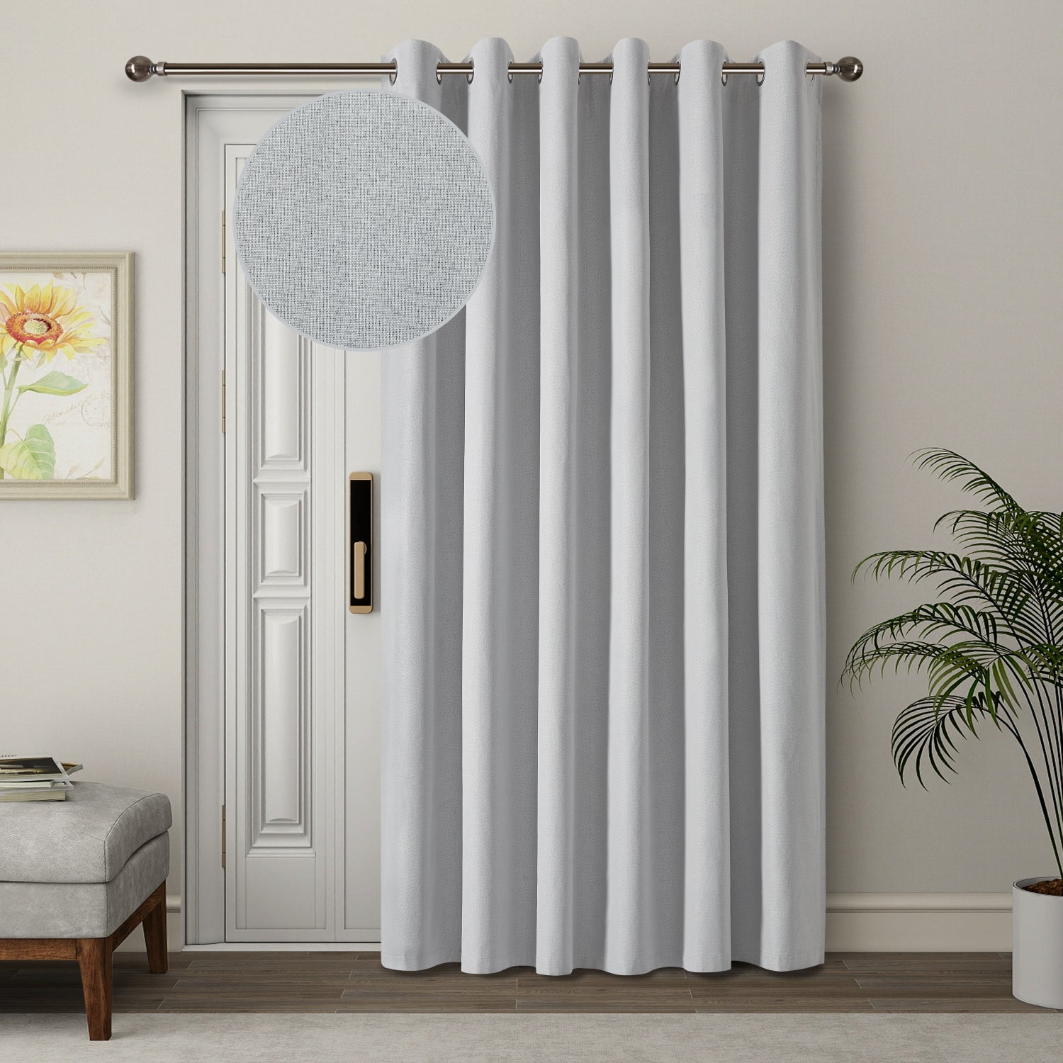 eyelet blackout Door curtains