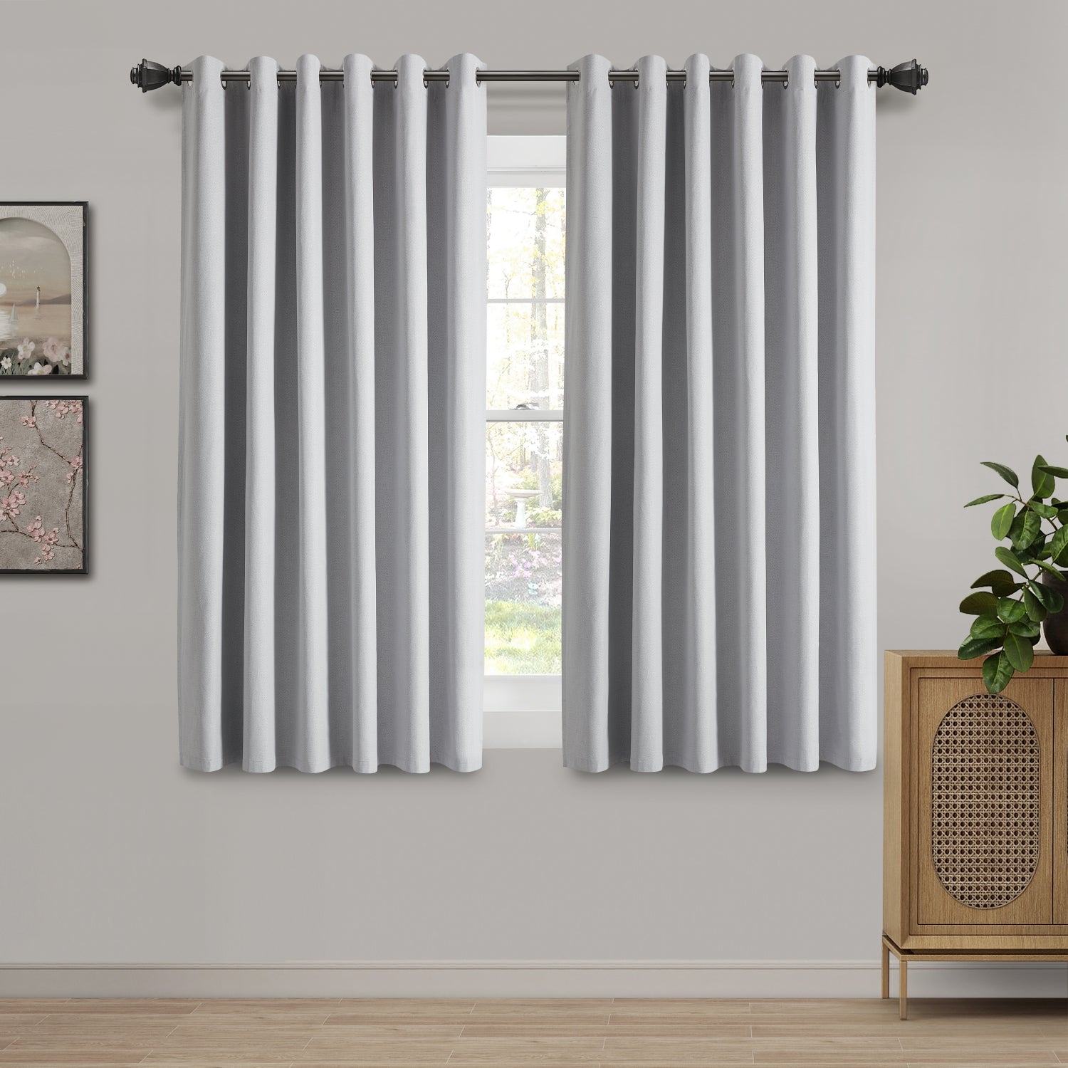 eyelet blackout Door curtains