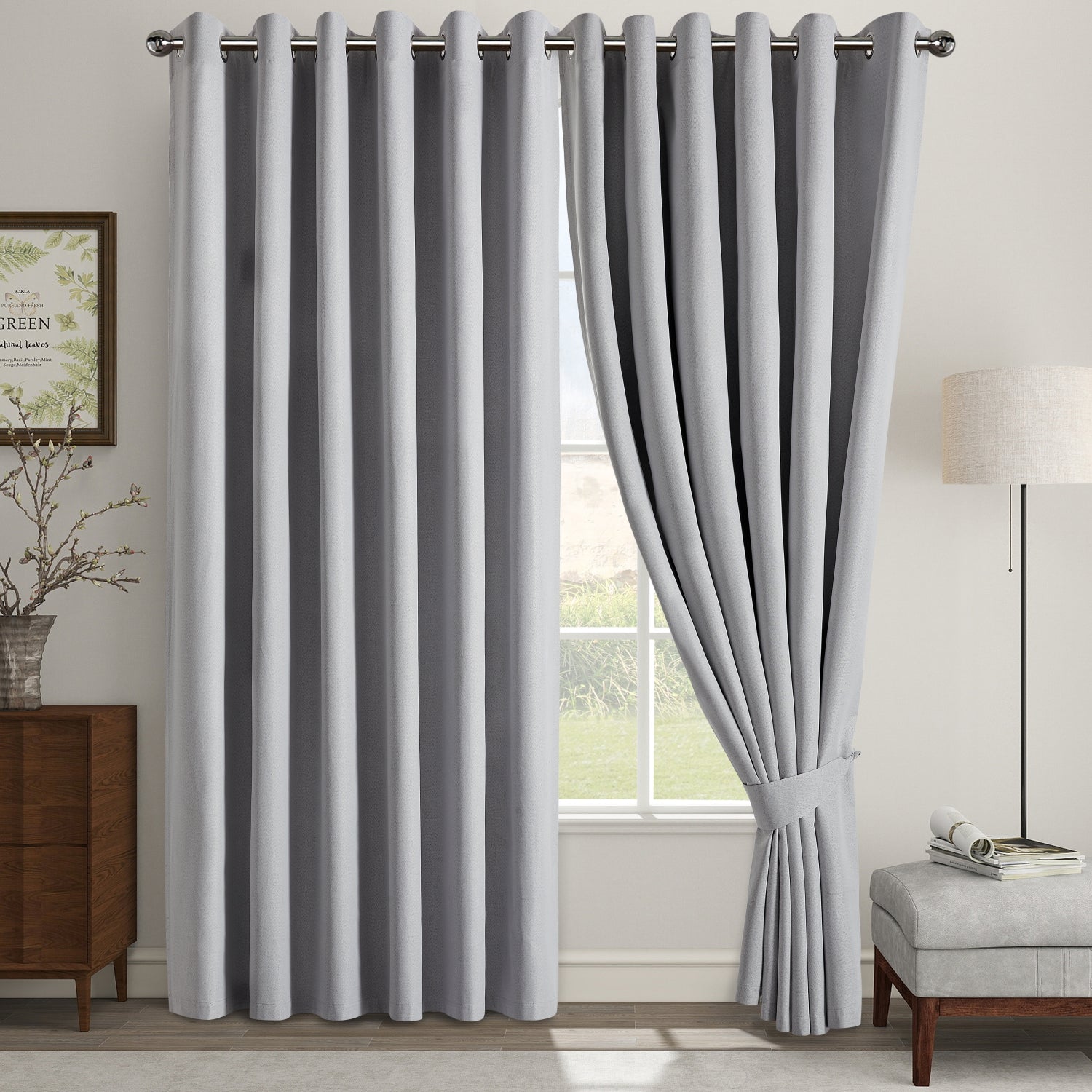 eyelet blackout Door curtains
