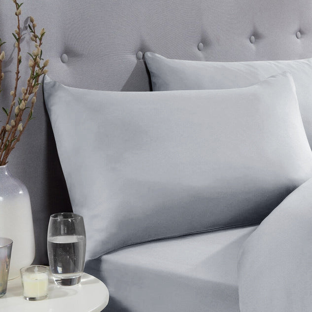 plain Silver pillow cases