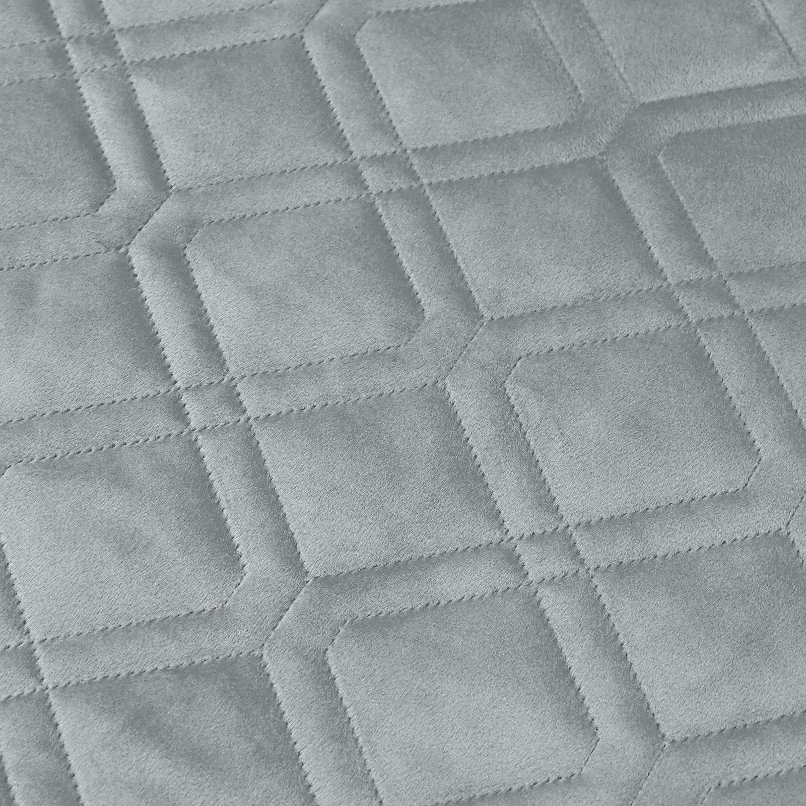 Pack Of 2 Embossed Velvet Cushion Cover Diamond Pattern