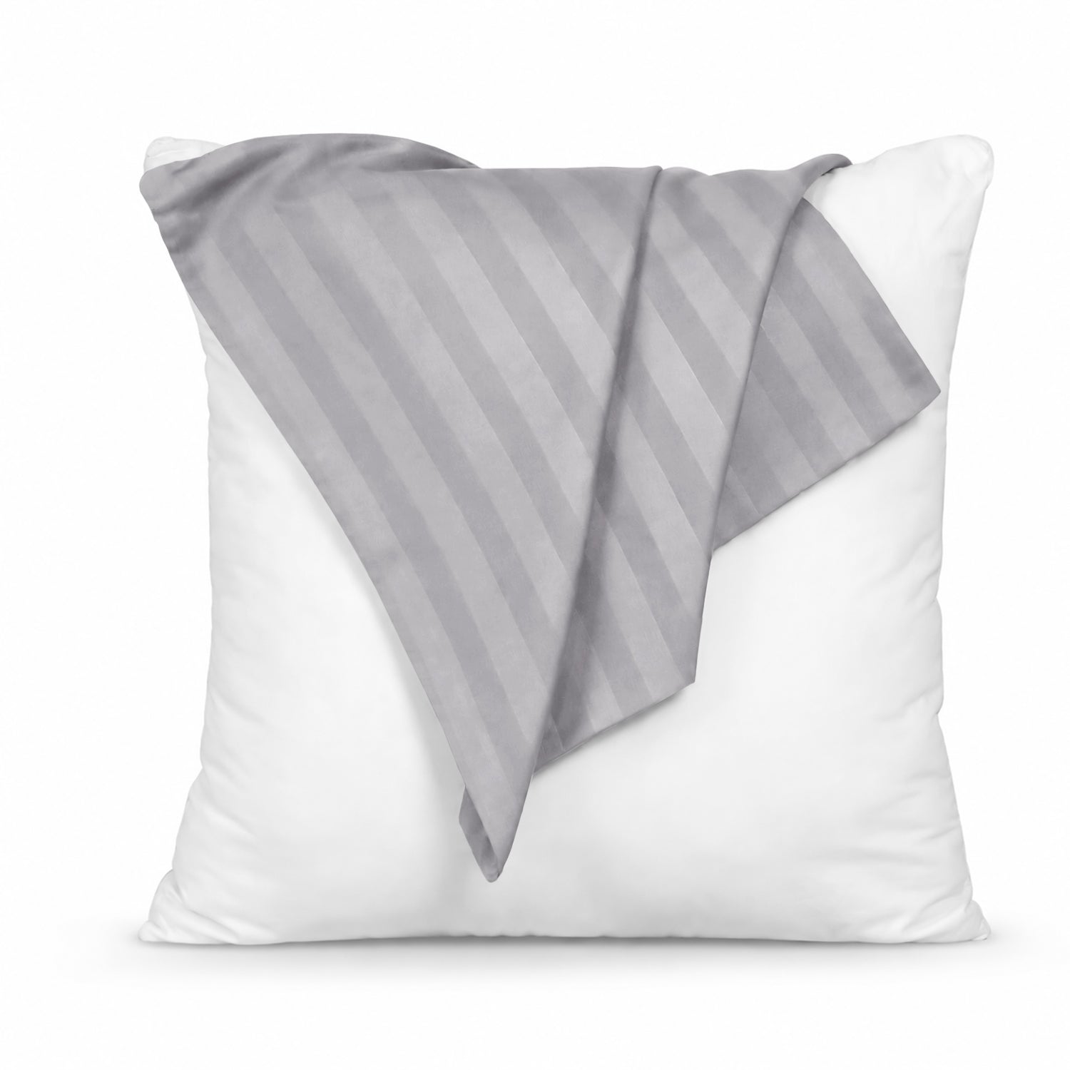 Pair of Soft Microfibre Stripe Cushion Covers for Bed & Living Room Decor