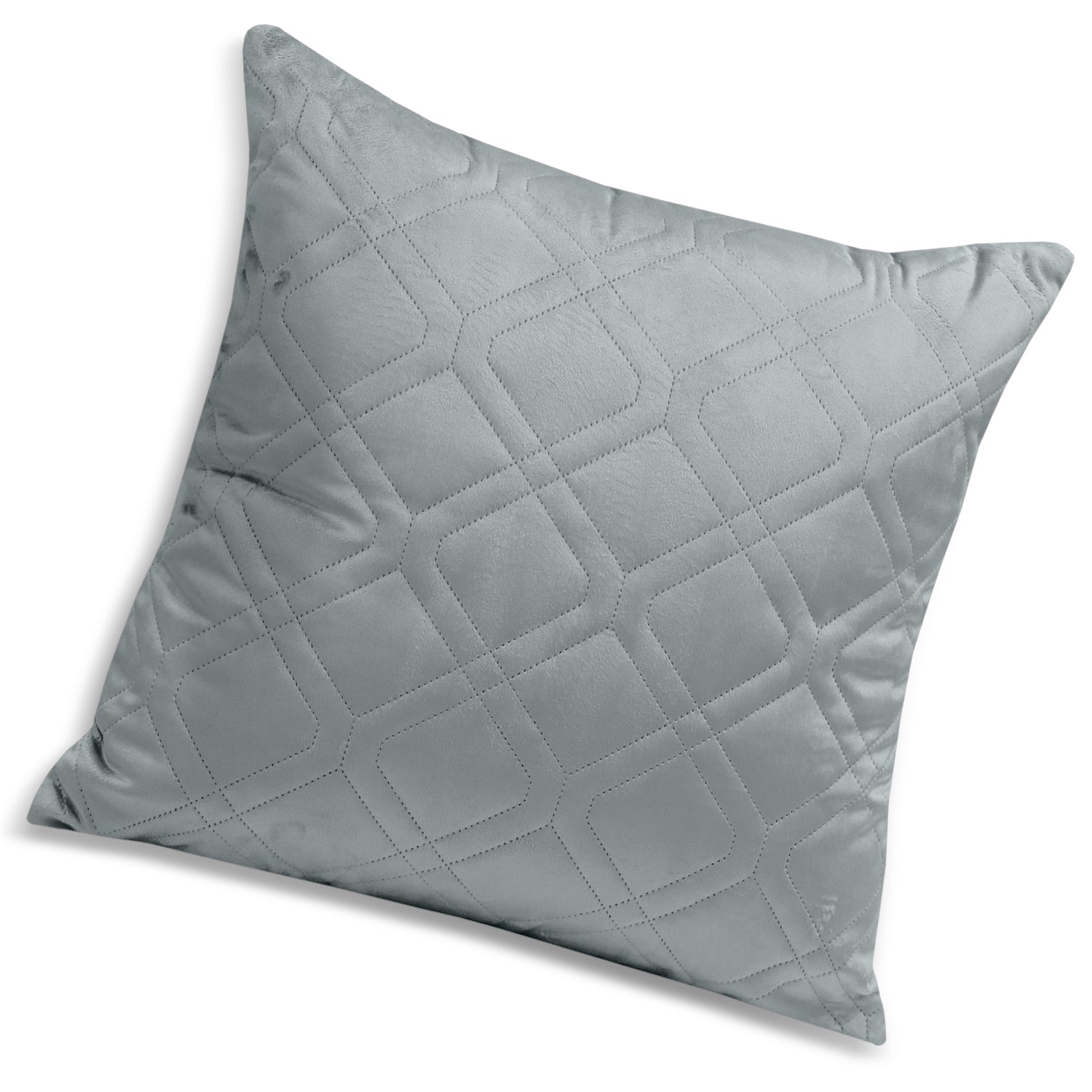 Pack Of 2 Embossed Velvet Cushion Cover Diamond Pattern