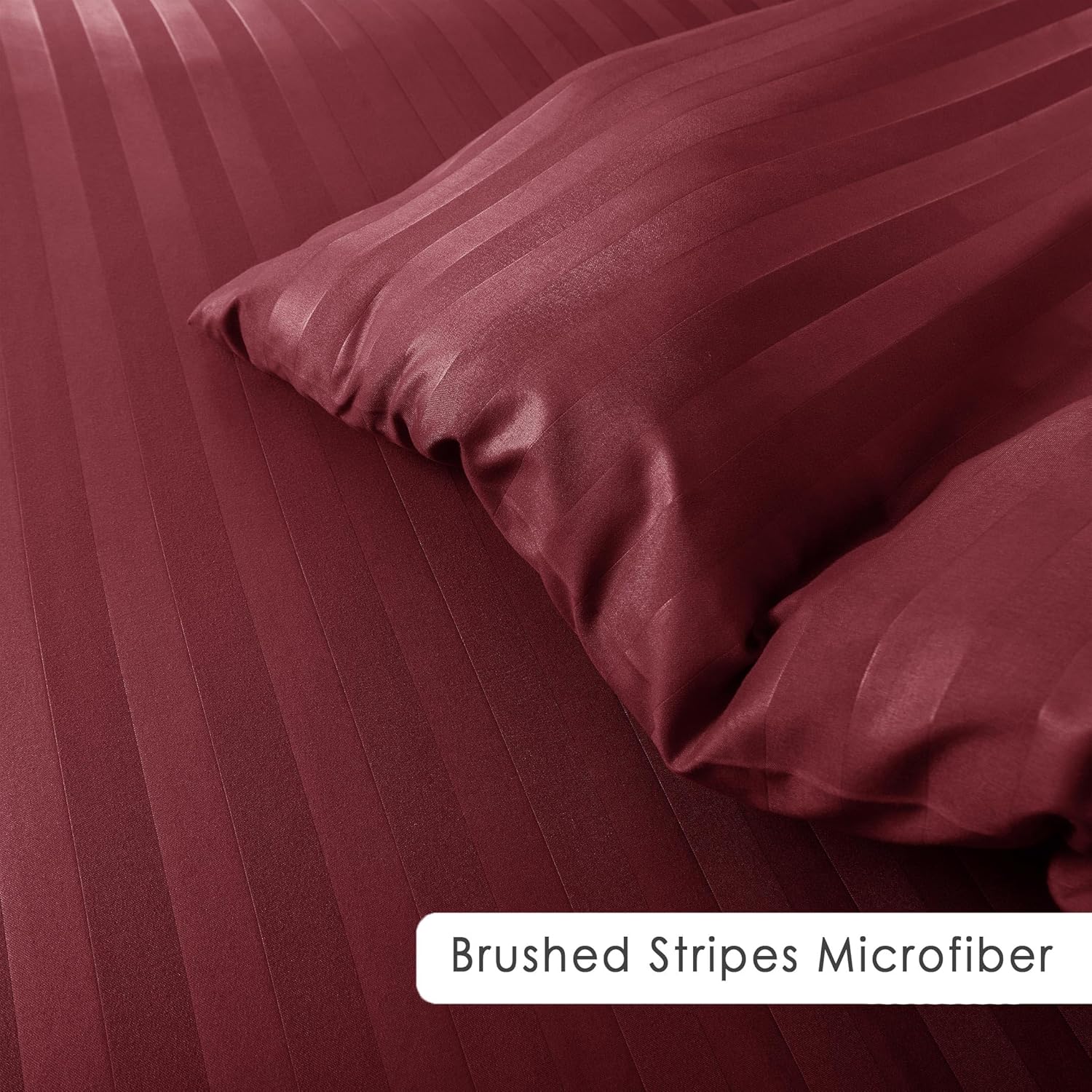 Burgundy 4 Piece Bed Set