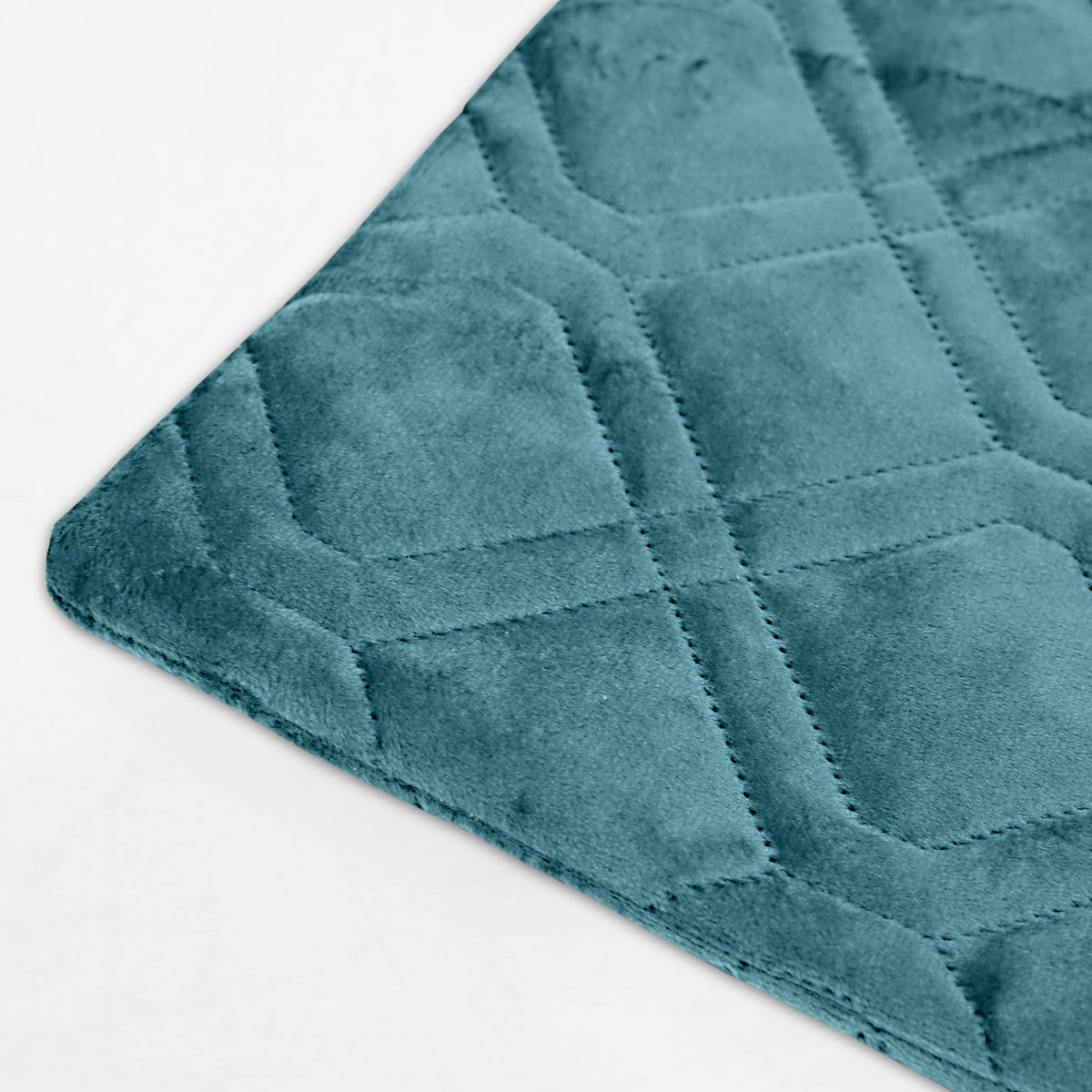 Pack Of 2 Embossed Velvet Cushion Cover Diamond Pattern