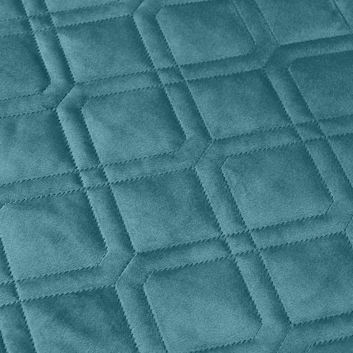 Pack Of 2 Embossed Velvet Cushion Cover Diamond Pattern