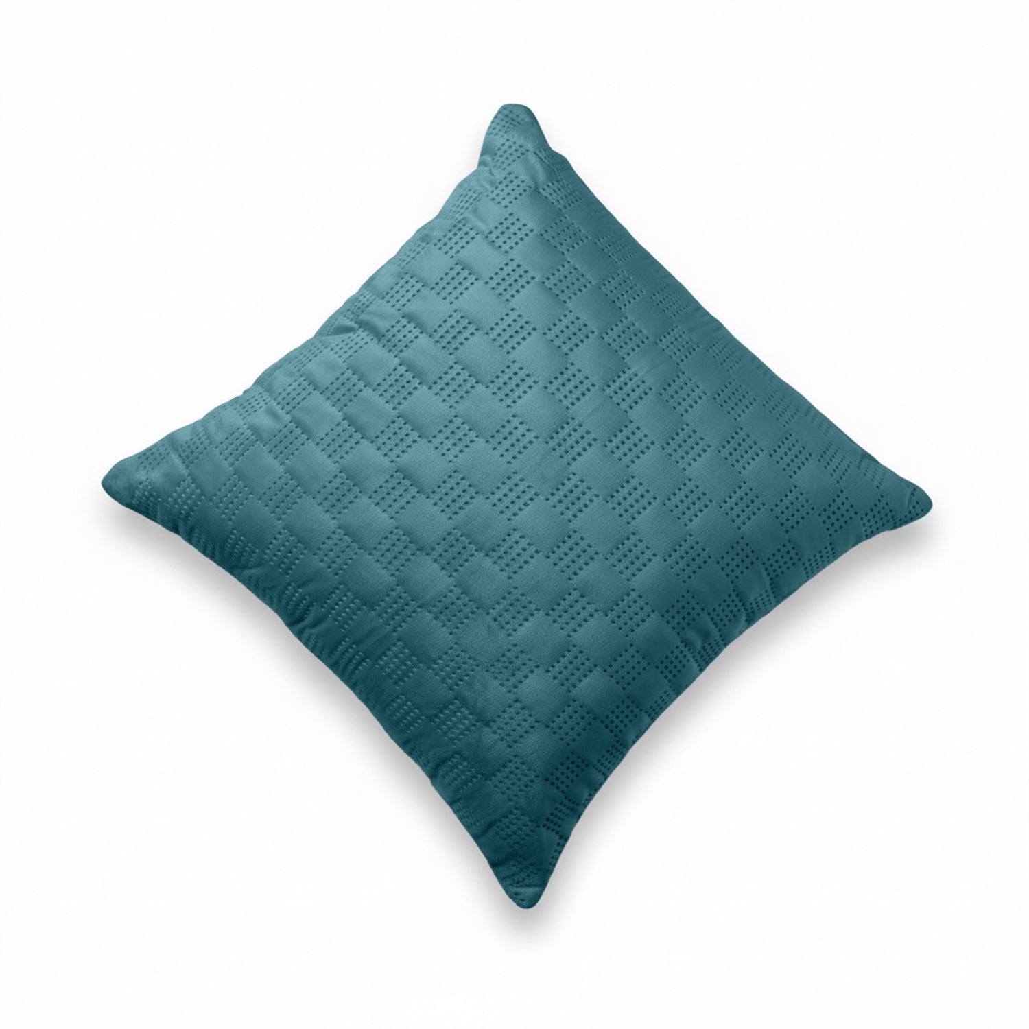 Pack Of 2 Square Velvet Cushion Cover Check Pattern
