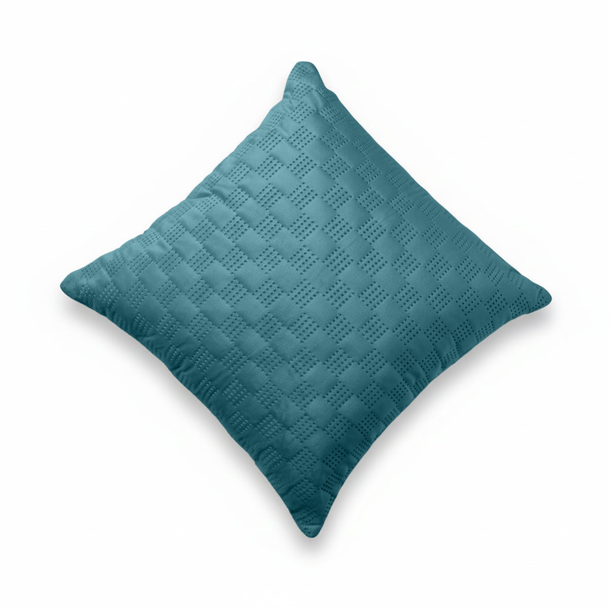 Pack Of 2 Square Velvet Cushion Cover Check Pattern