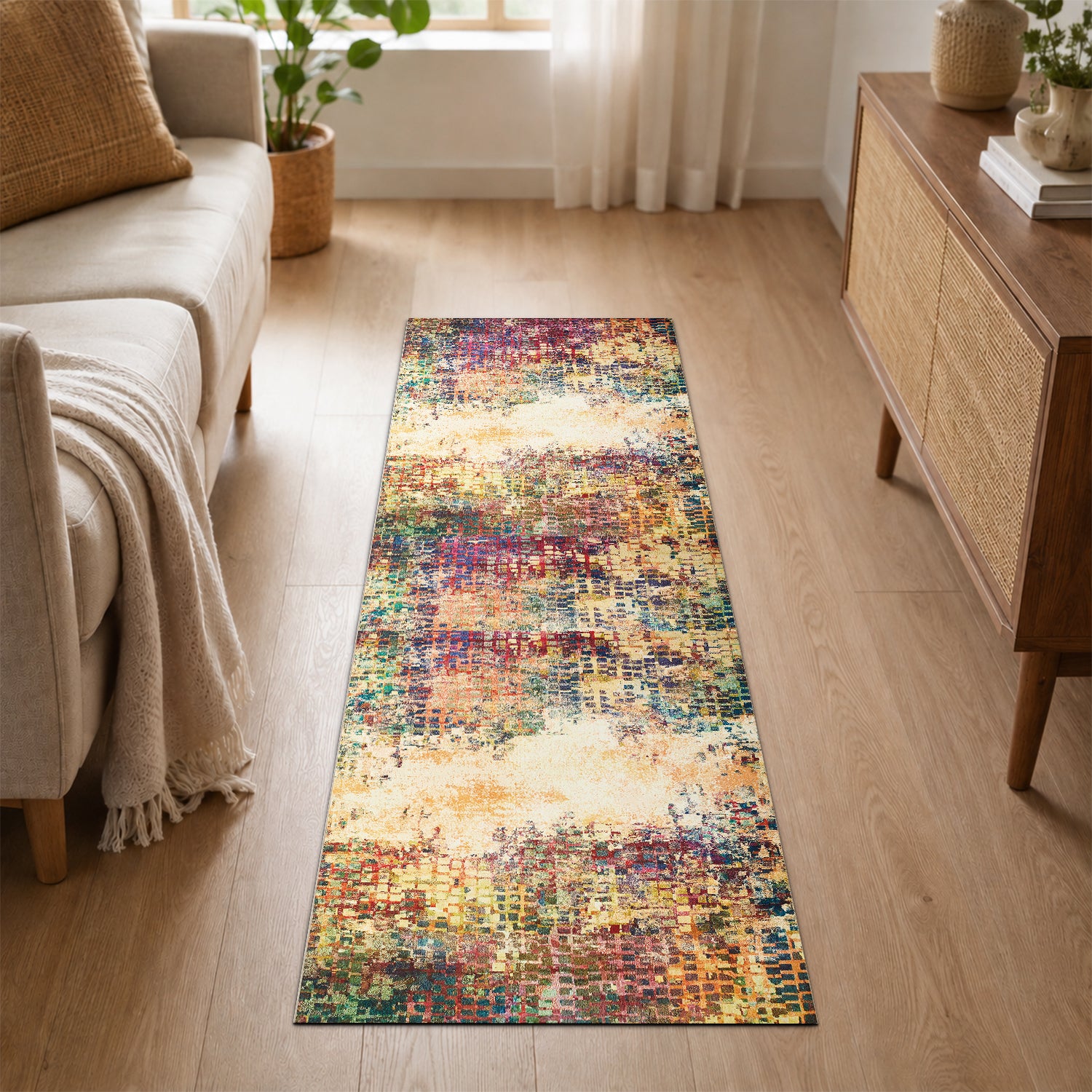 Multicolour Rug for Living Room & Bedroom Soft Stylish & Modern Design