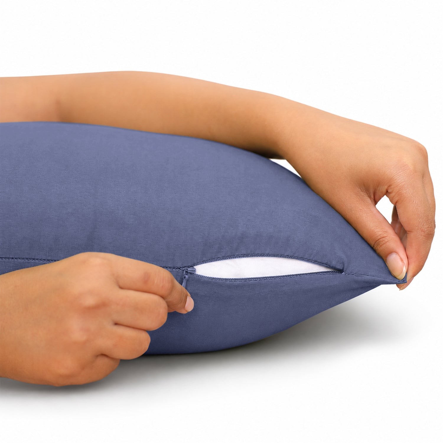 Pair Of Soft Microfibre Plain Cushion Covers for Sofa, Bed & Living Room