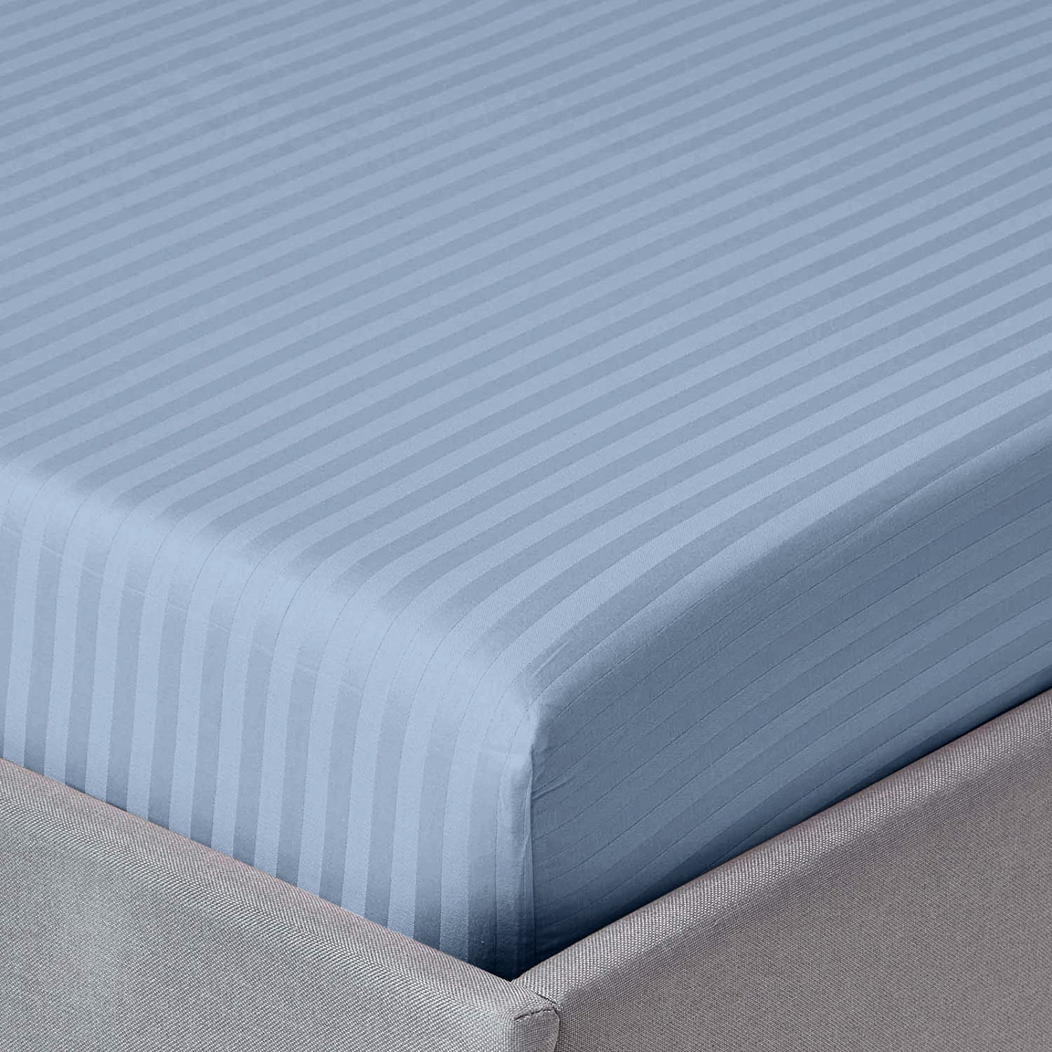Washed Blue Extra Deep Mattress Fitted Sheets
