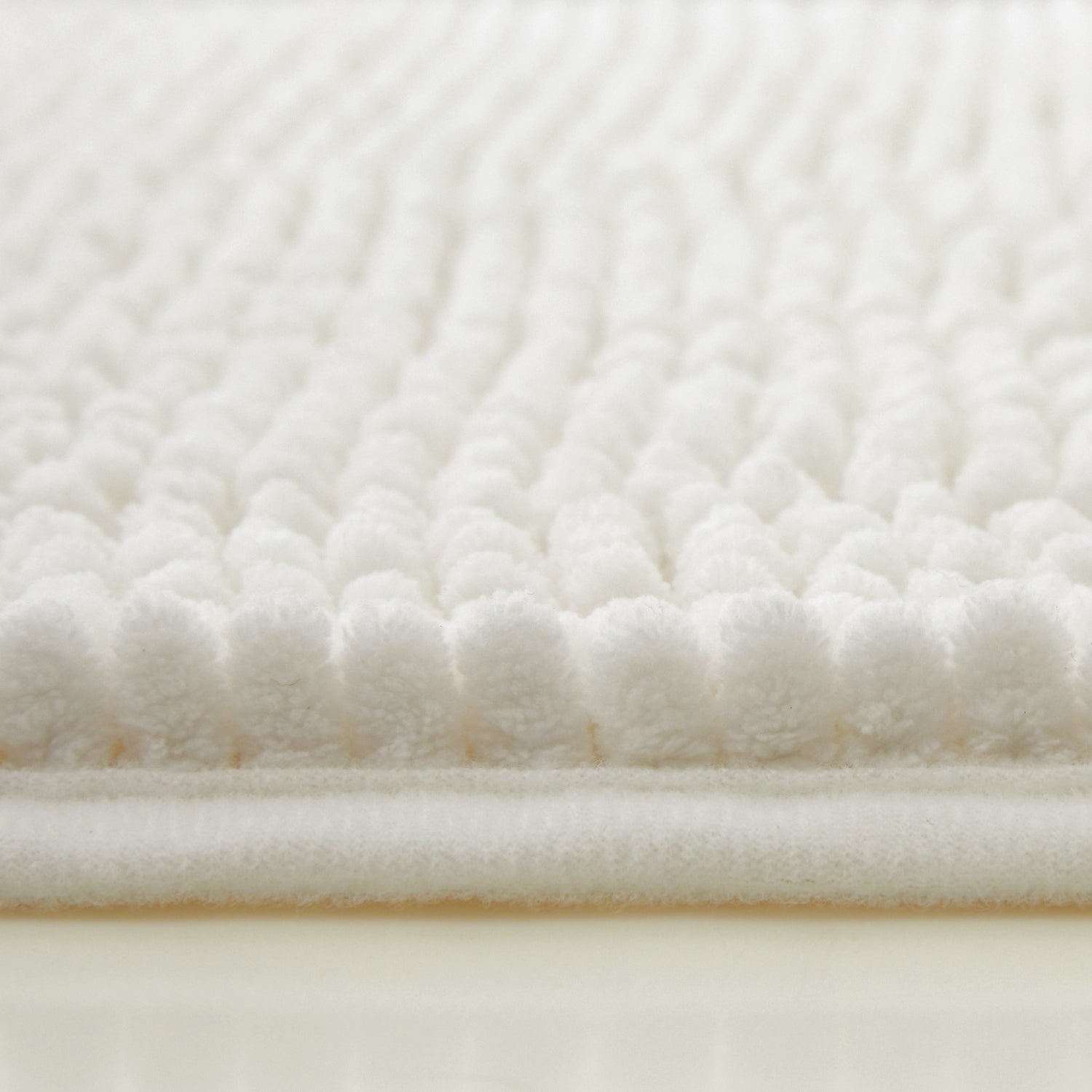 White Bath Mat Chenille