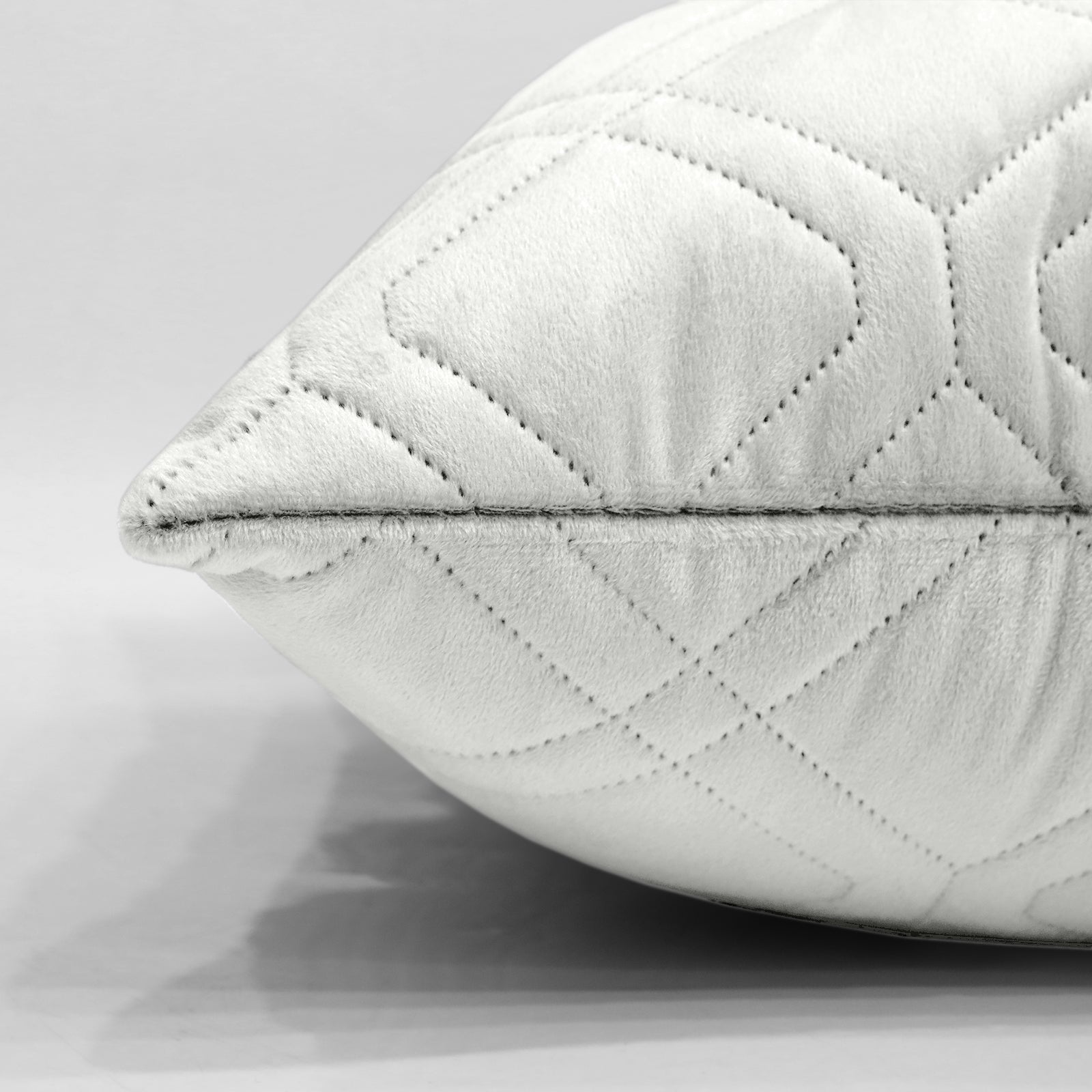 Pack Of 2 Embossed Velvet Cushion Cover Diamond Pattern