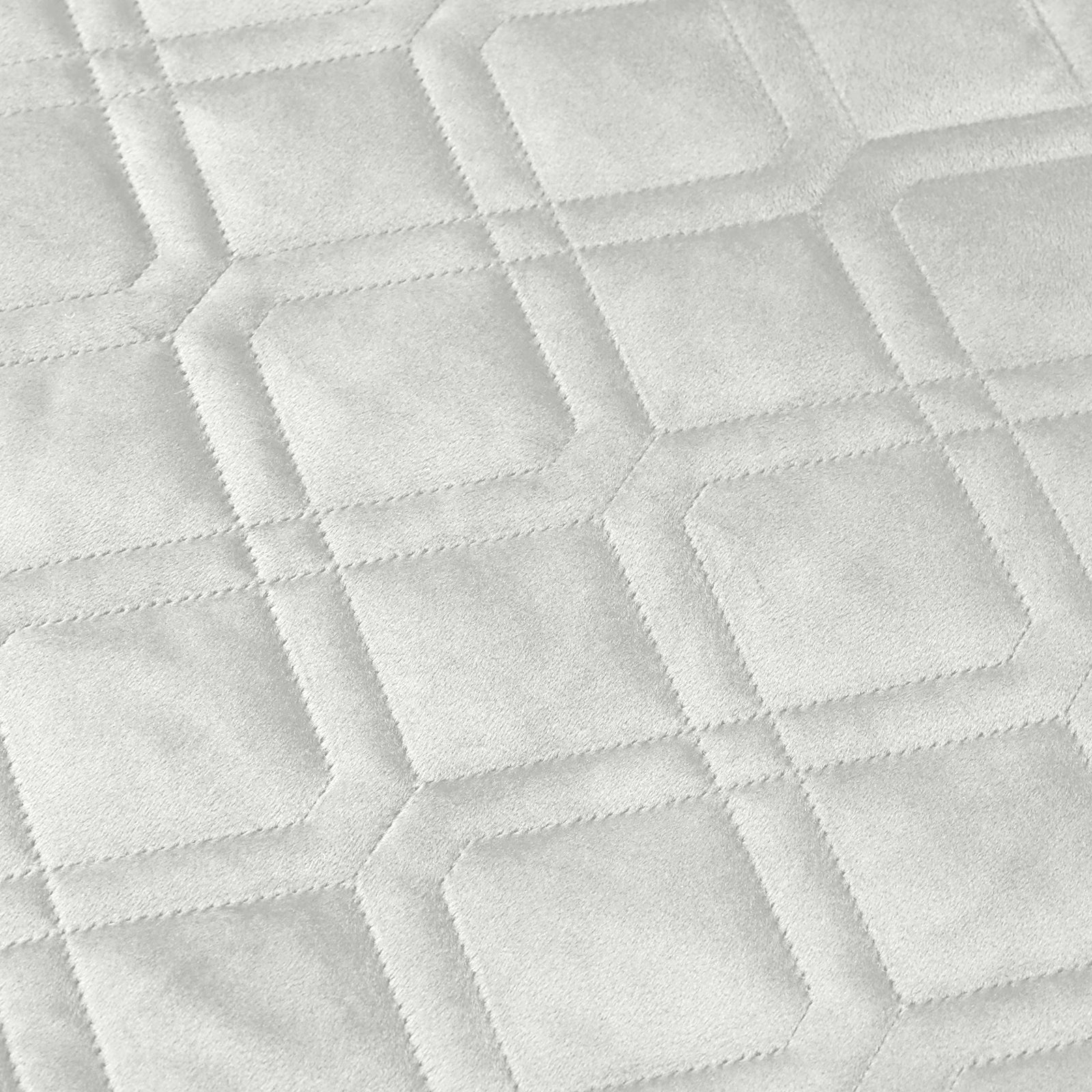 Pack Of 2 Embossed Velvet Cushion Cover Diamond Pattern